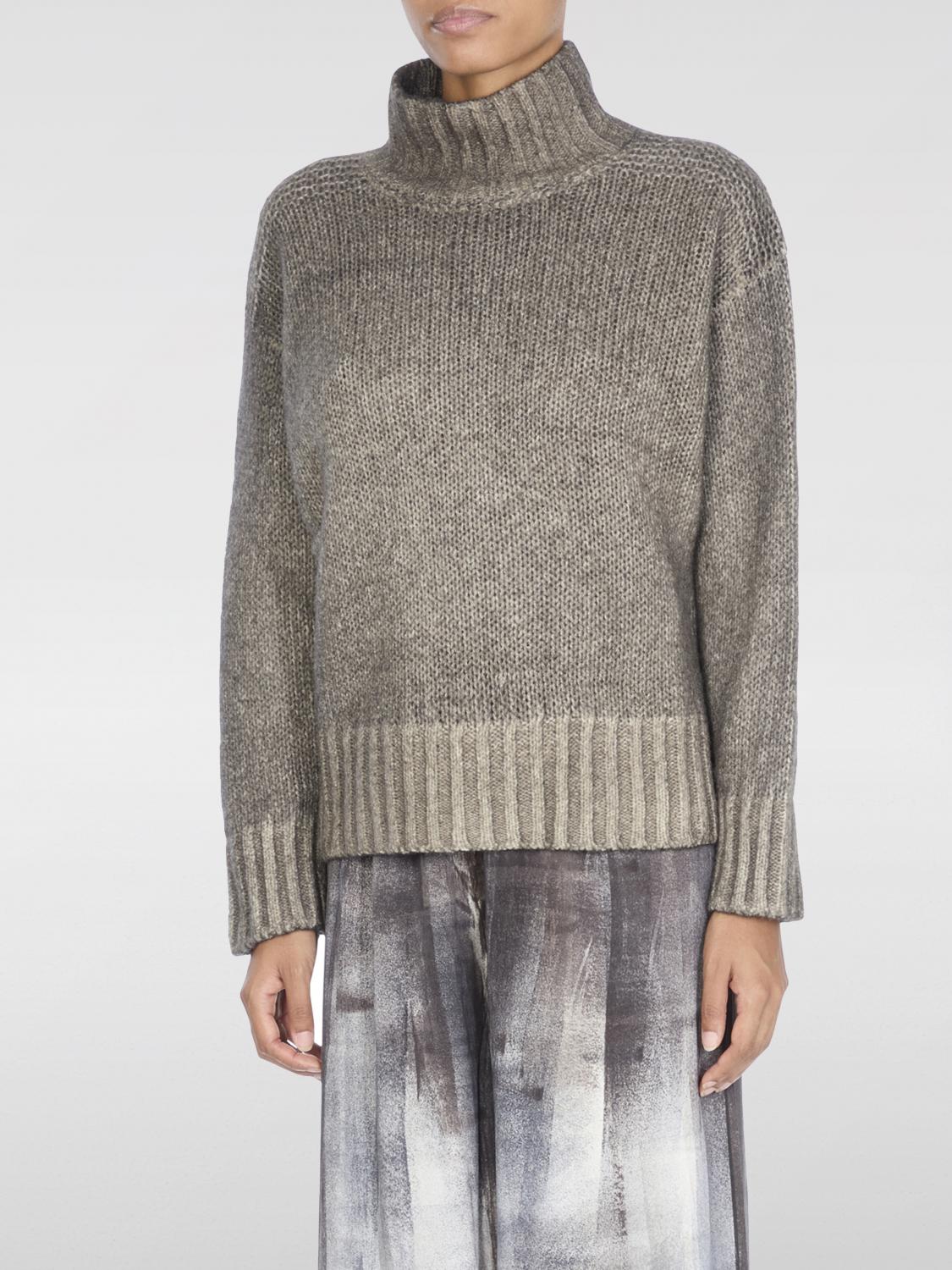 Avant Toi Cashmere Blend High Neck Sweater In Gray
