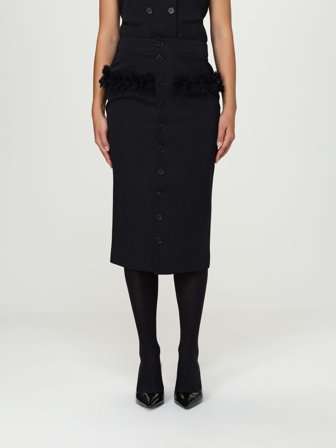 MCQUEEN Rock Damen Farbe Schwarz