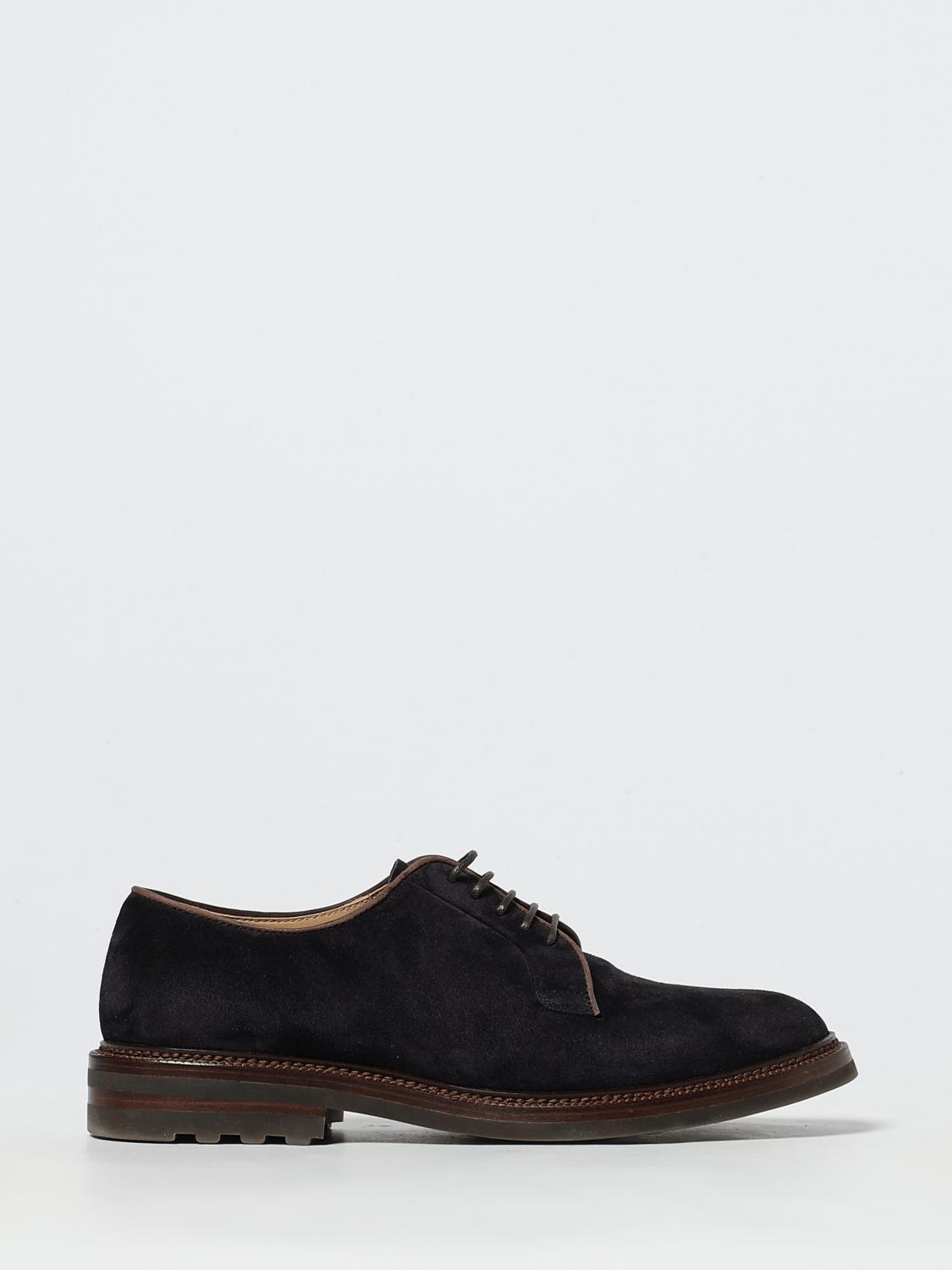 Brunello Cucinelli Brogue Shoes  Men Color Dove Grey In Gray
