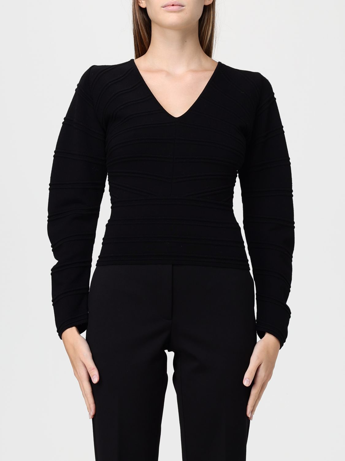 Twinset Top Woman Color Black In Black