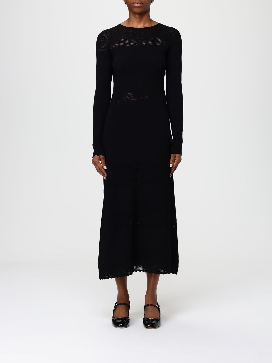 Twinset Dress Woman Color Black In Black