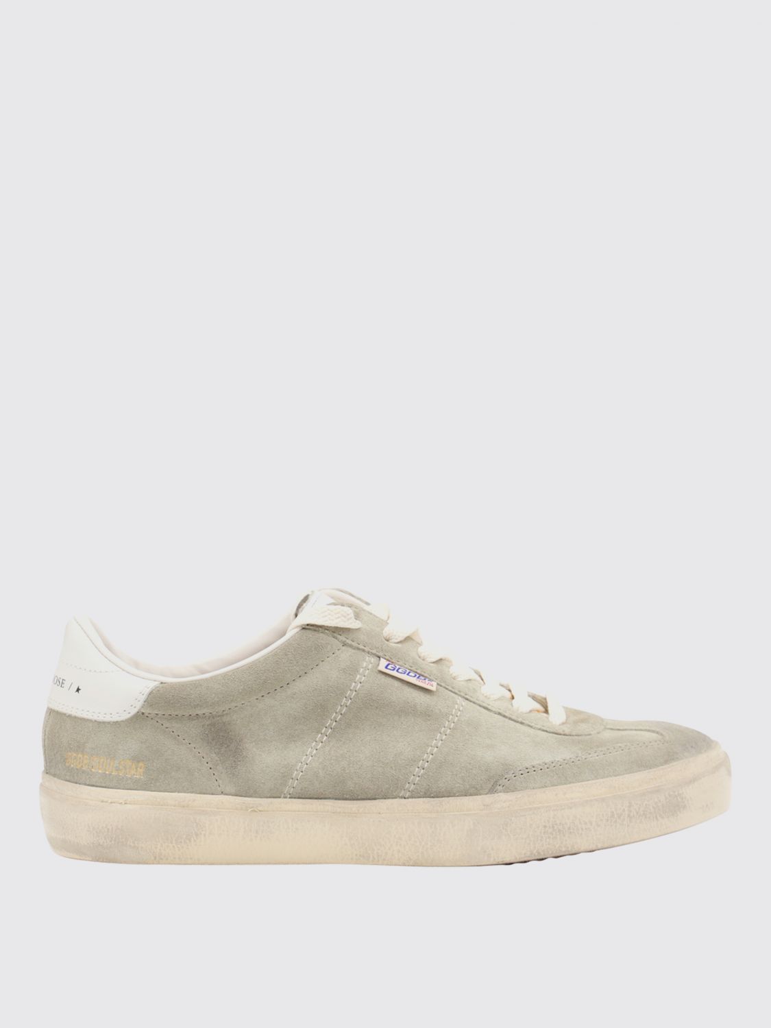 Golden Goose Low-top Beige Suede Sneakers With Contrasting Rubber Sole In Neutral
