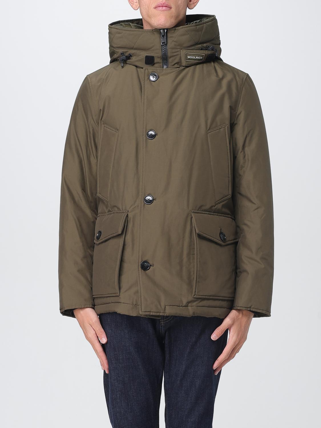 Woolrich Arctic Hooded Down Coat In Green