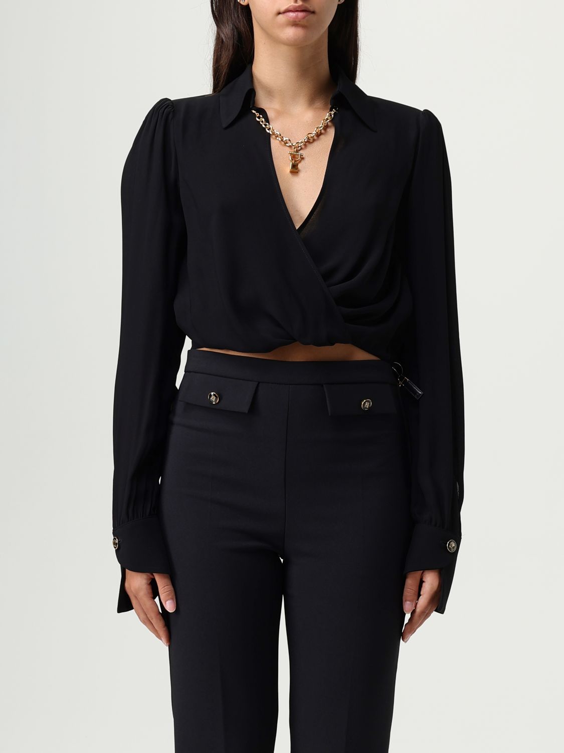 Elisabetta Franchi Shirt  Woman Color Black