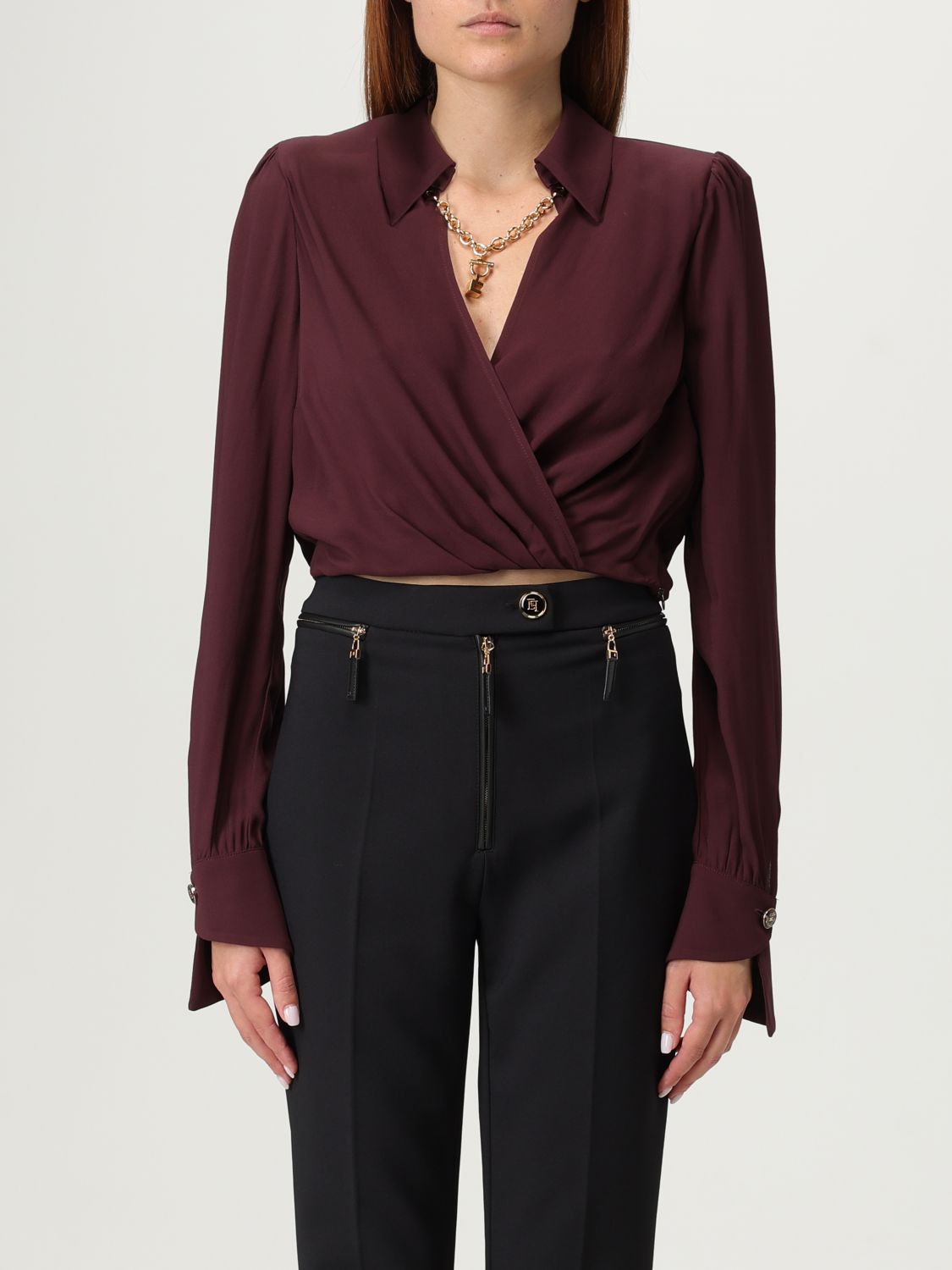 Elisabetta Franchi Shirt  Woman Color Red Purple