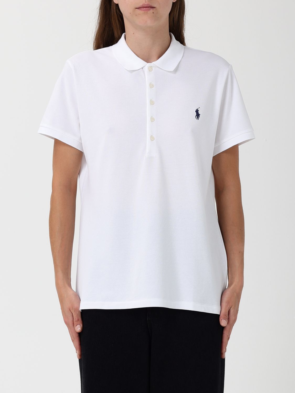 Polo Ralph Lauren Polo Shirt  Woman Color White In White