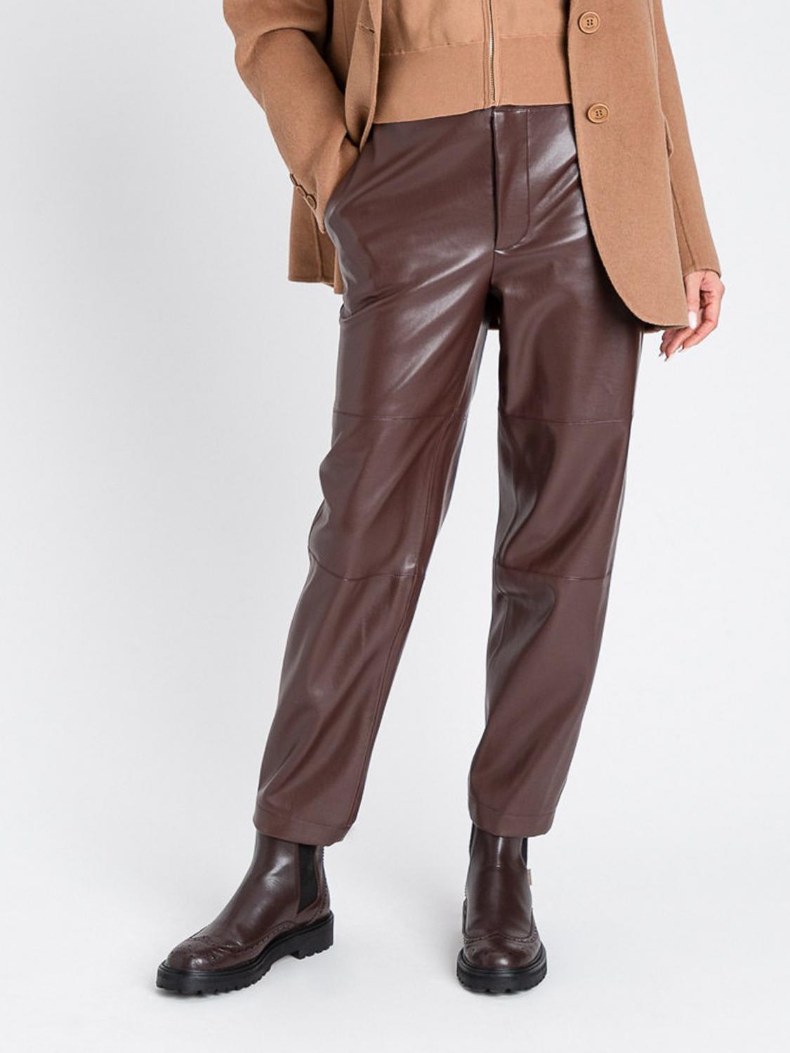 Twinset Pants Woman Color Coffee In Brown