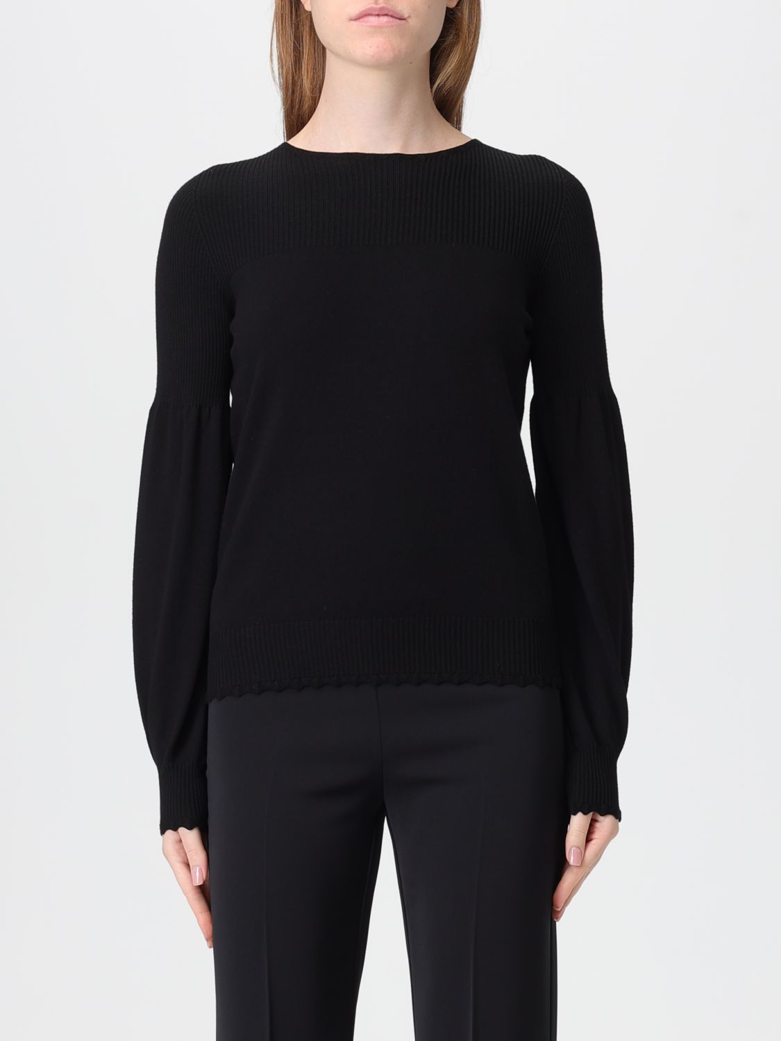 Twinset Top Woman Color Black In Black