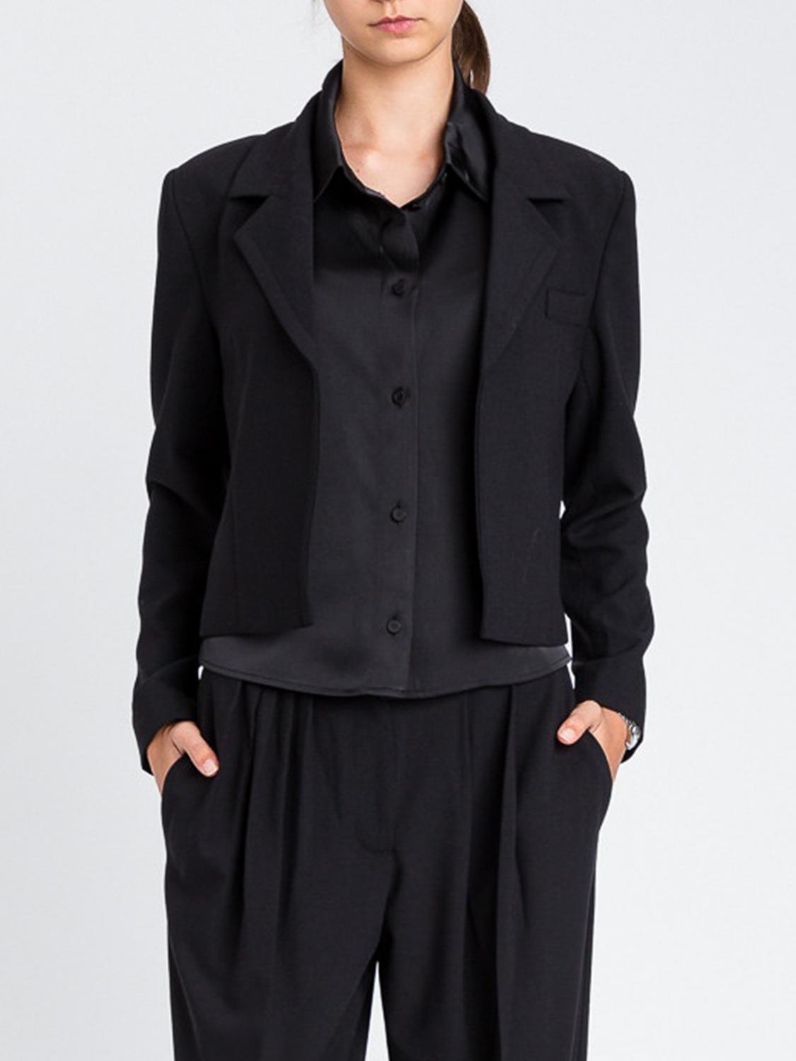 Twinset Actitude Jacket  Woman Color Black In Blue