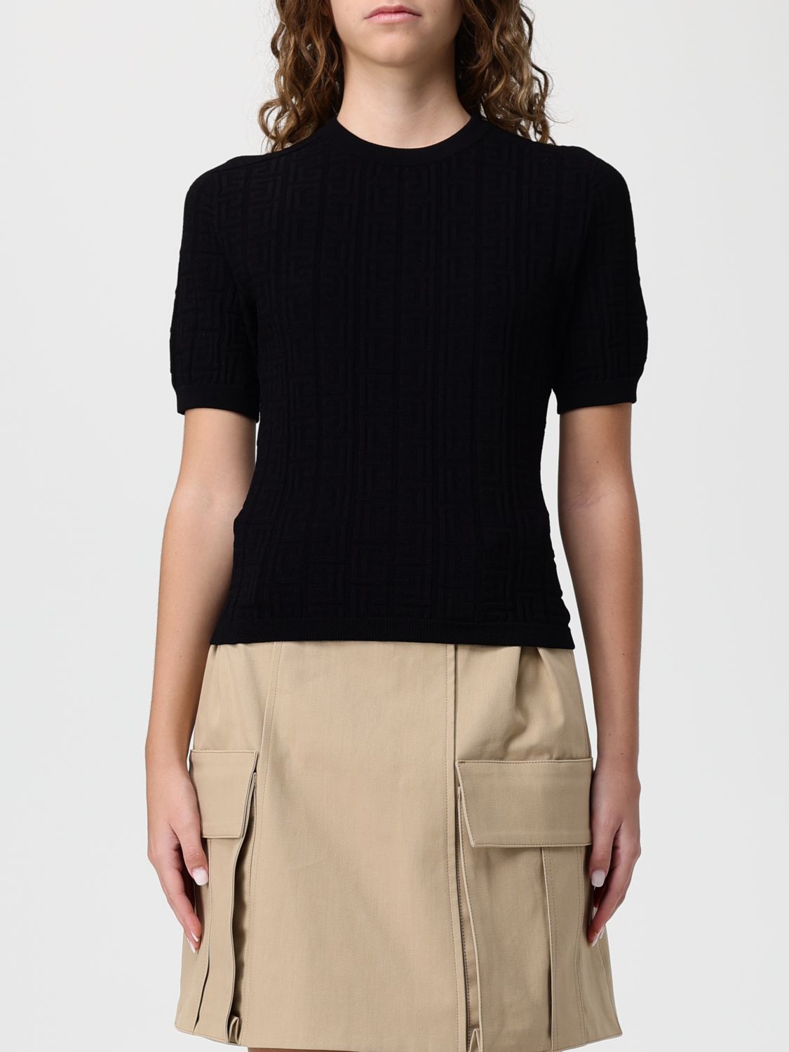 Balmain Top  Woman Color Black In Black
