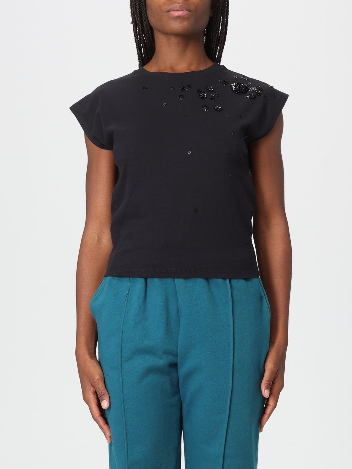 Twinset Actitude T-shirt Woman Color Black In Multi