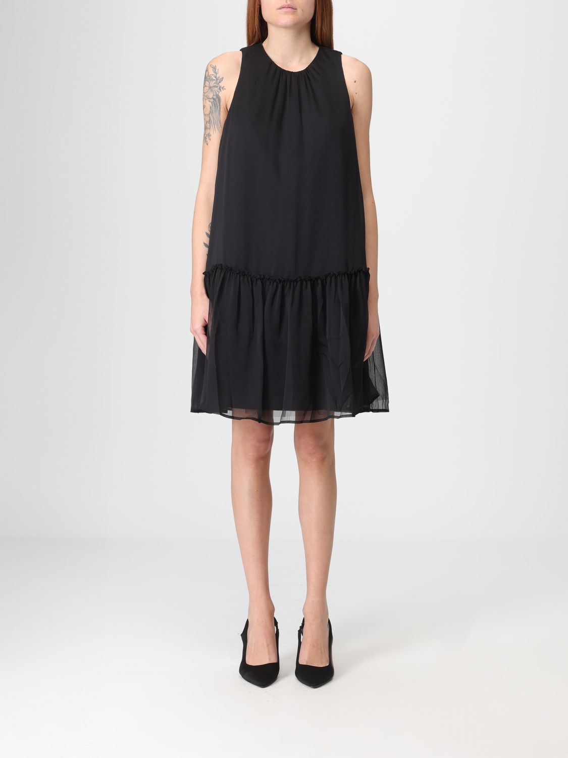 Twinset Actitude Dress  Woman Color Black In Black