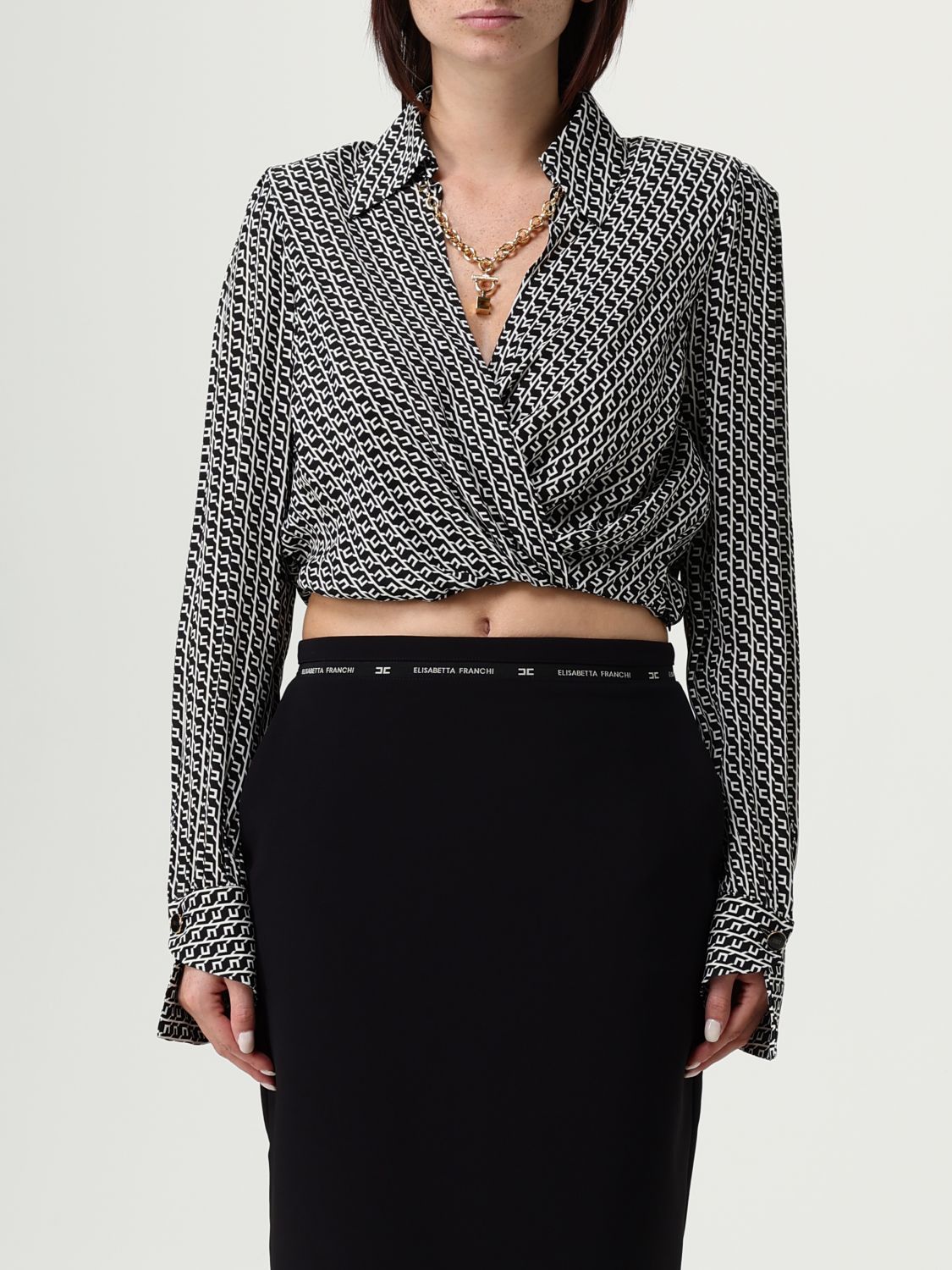 Elisabetta Franchi Shirt  Woman Color Black