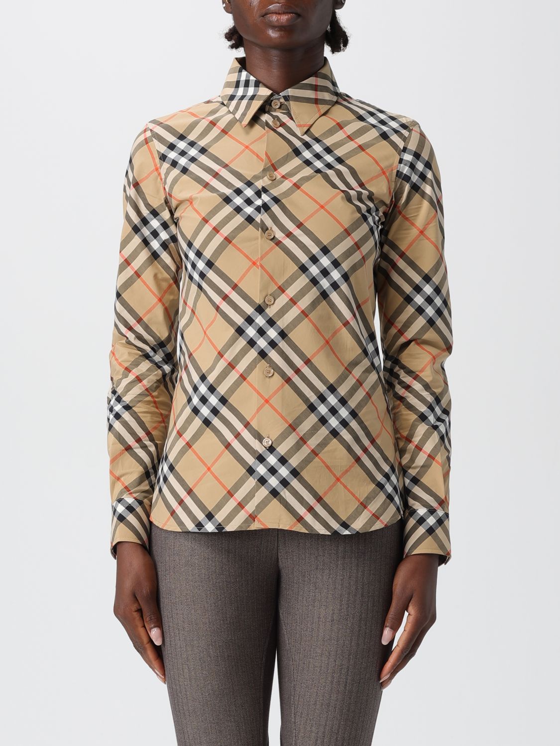 Burberry Shirt Woman Color Sand In Neutral
