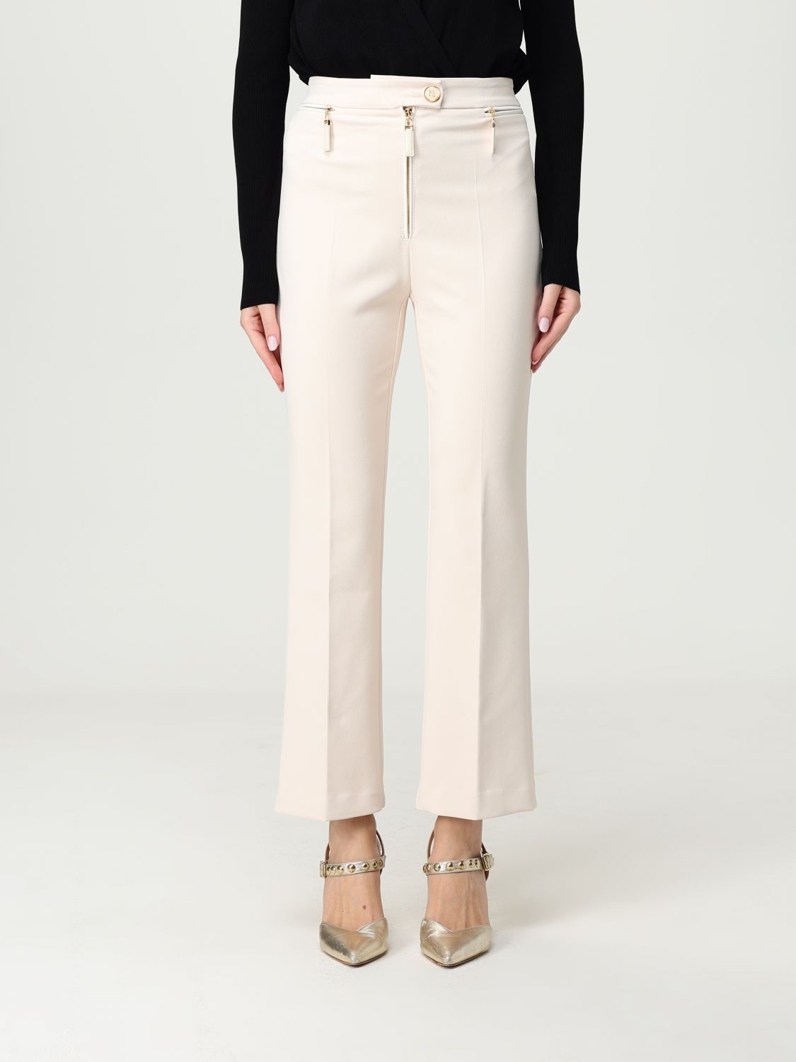 Elisabetta Franchi Pants Woman Color White In White