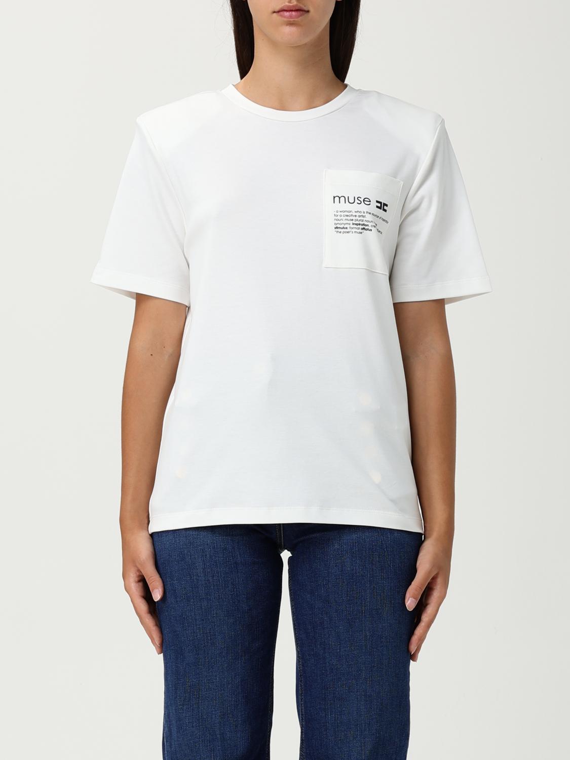 Elisabetta Franchi T-shirt  Woman Color White In White