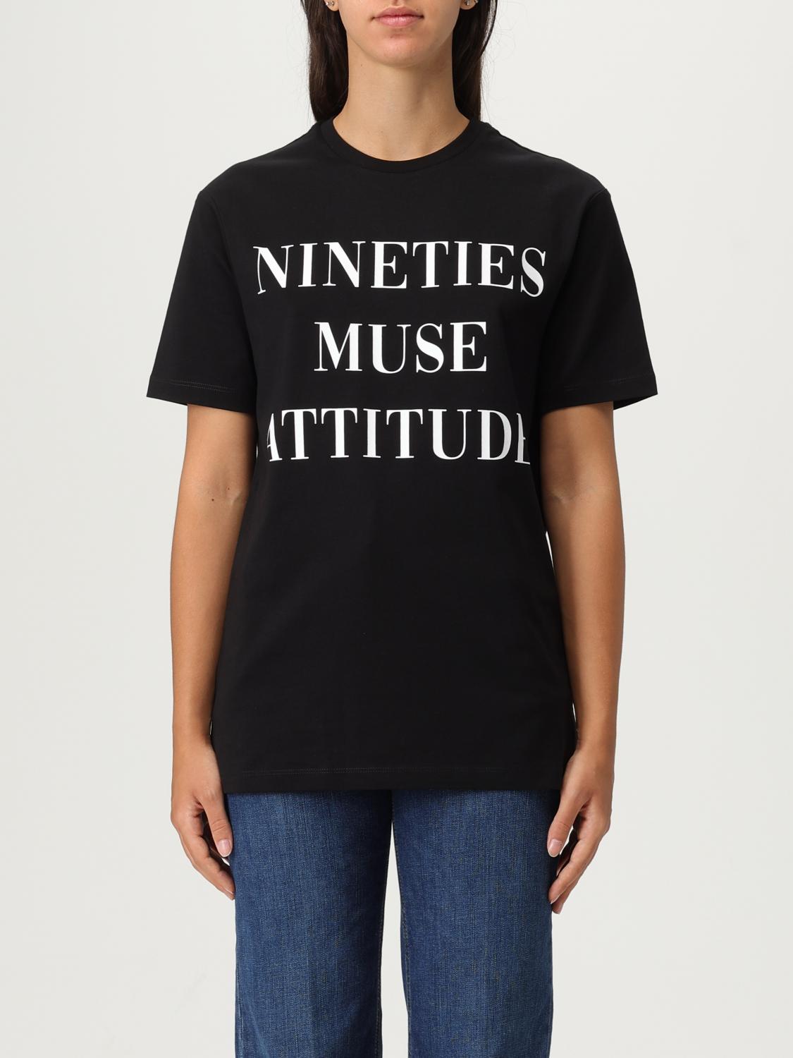 Elisabetta Franchi Slogan-print T-shirt In Black