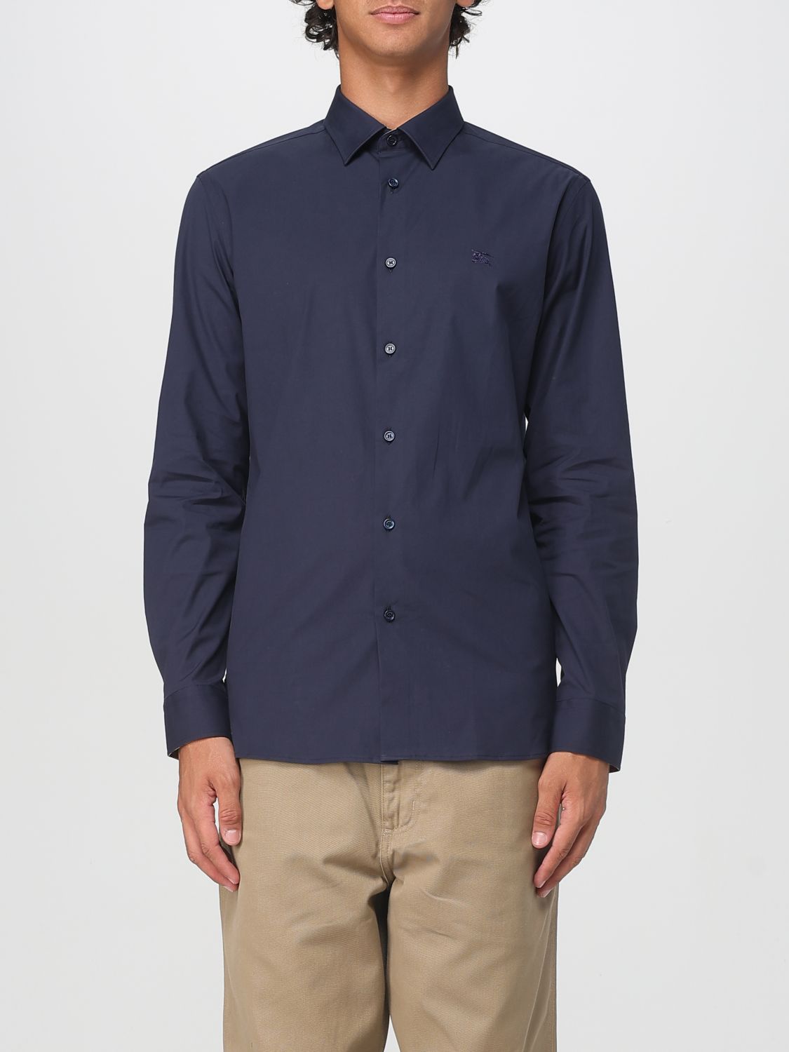 Burberry Shirt  Men Color Navy In Blue
