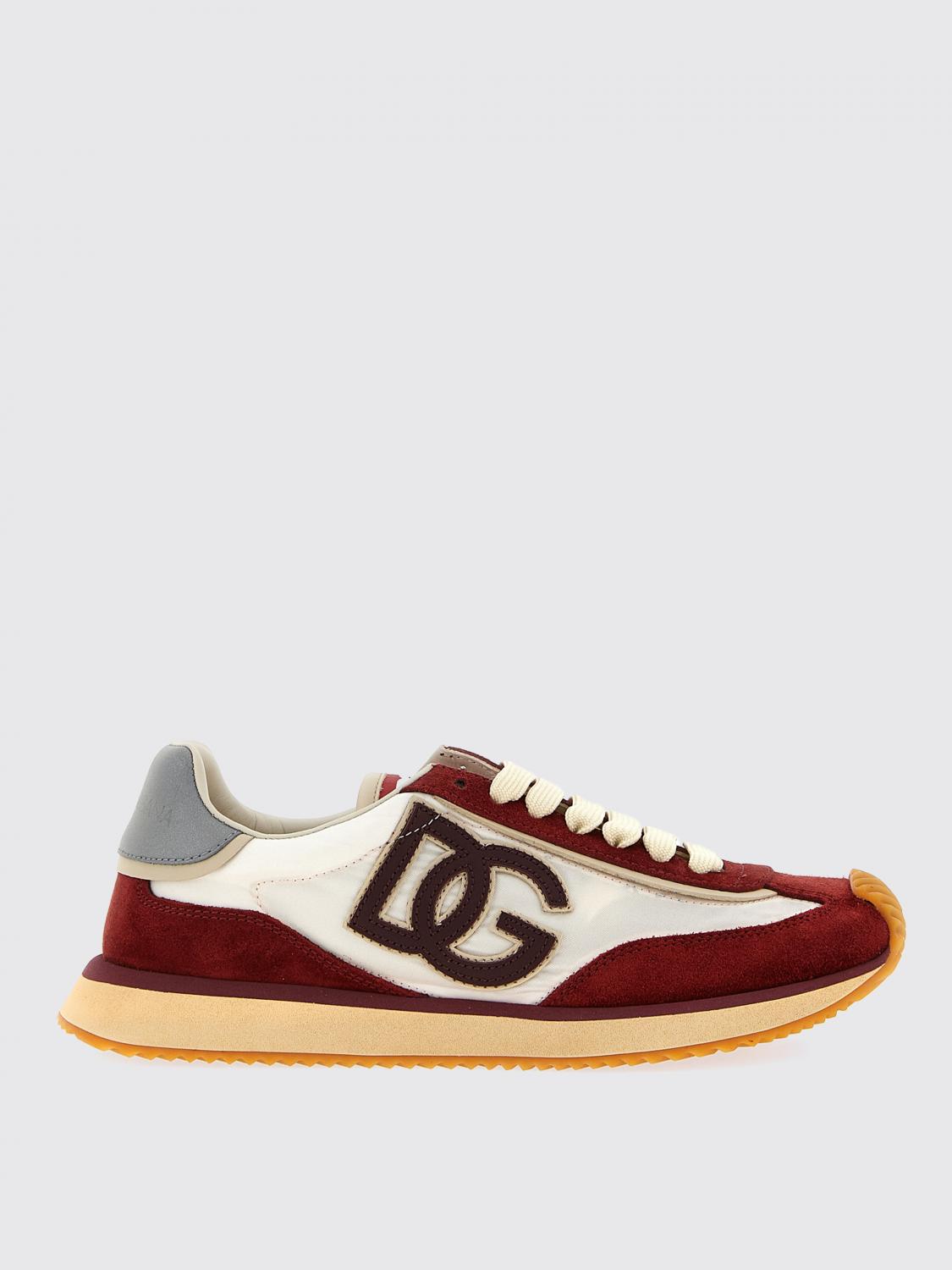 Dolce & Gabbana Sneaker Bassa Dragon+crosta+vi Bianco/bianco Sneakers Bordeaux In Multi