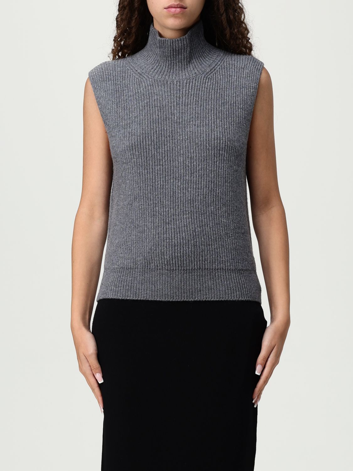 Dondup Waistcoat  Woman Color Grey In Gray