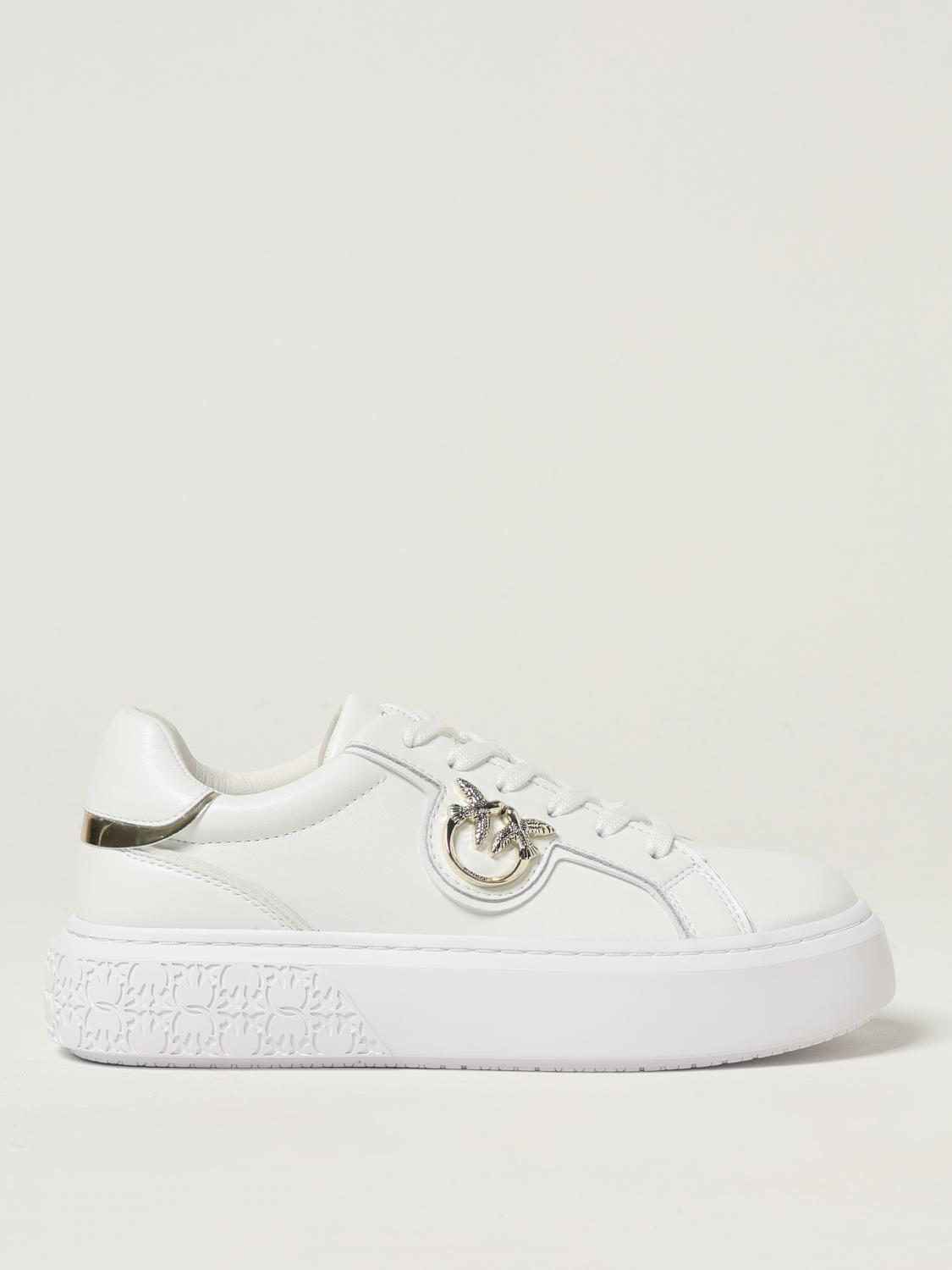 Pinko Yoko 01 Panelled Sneaker With Padded Ankle In White