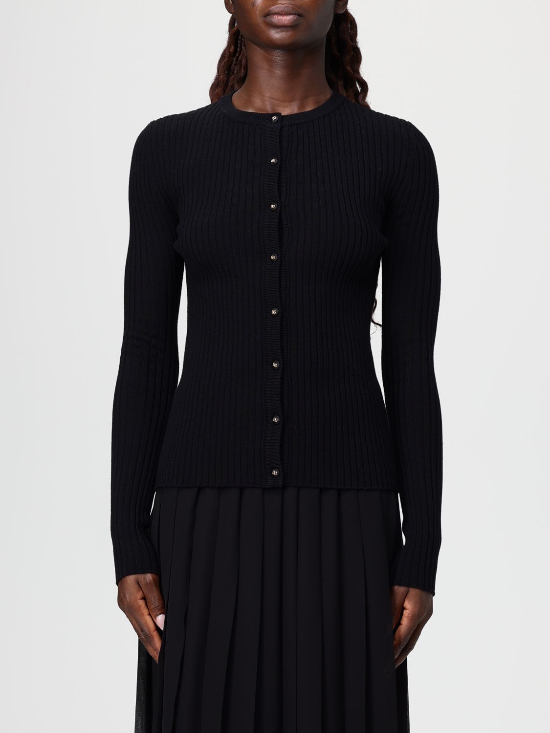 Dolce & Gabbana Cardigan With Buttons Clothing In Black