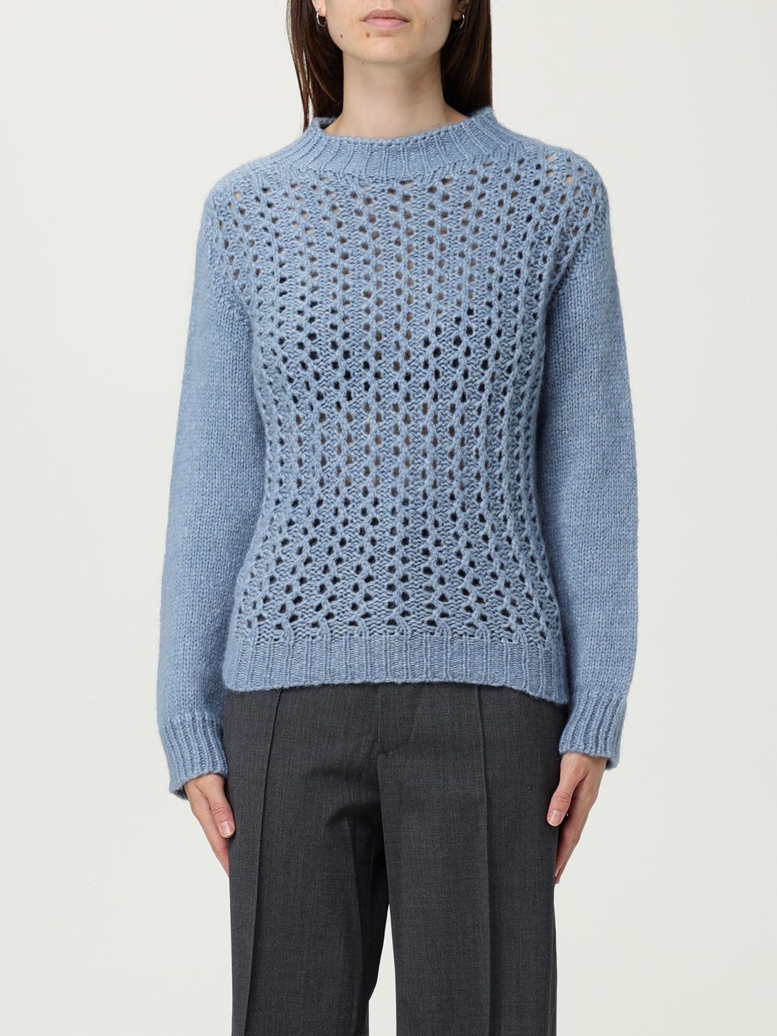 Dondup Sweater  Woman Color Sky Blue In Blue