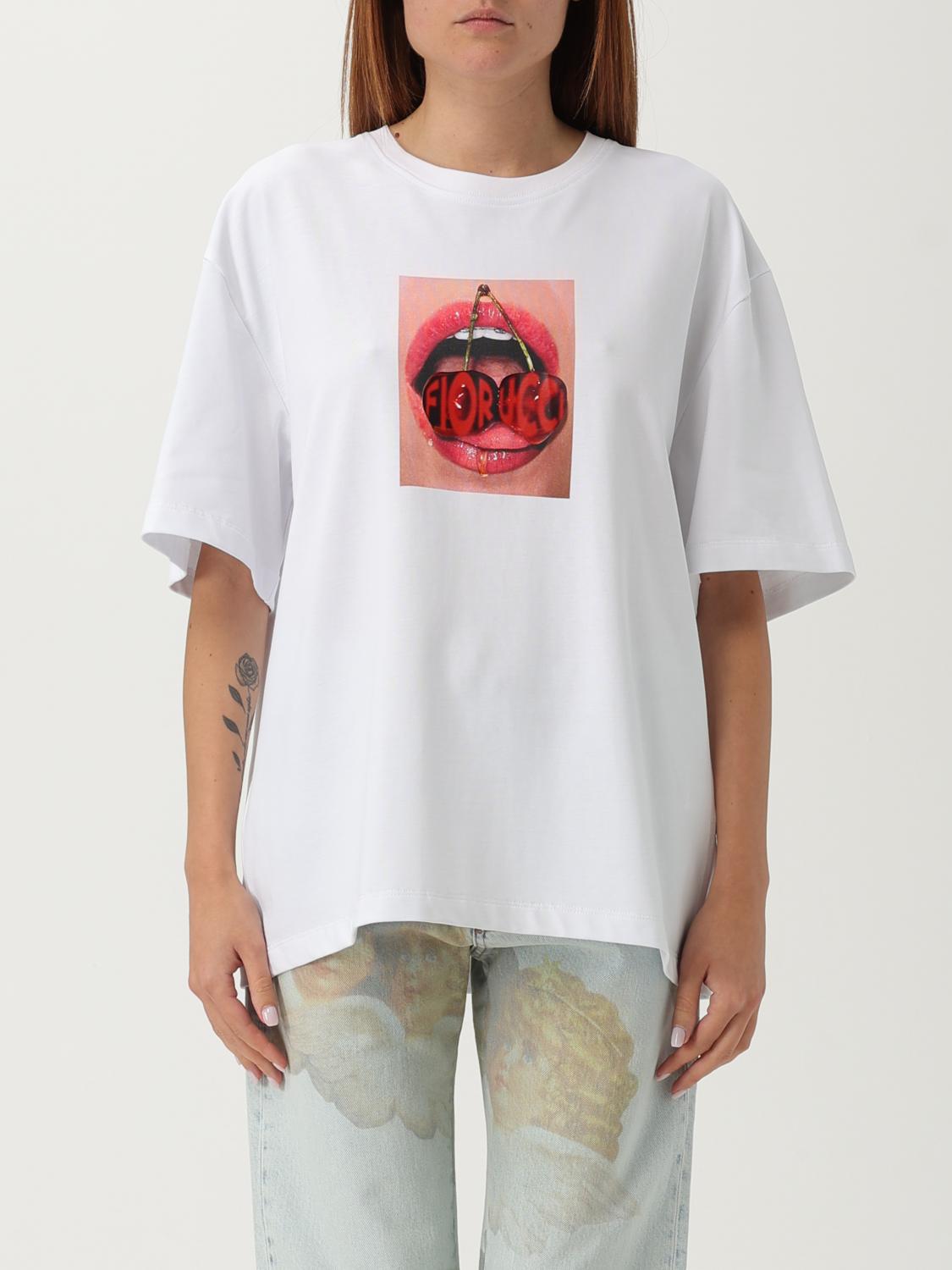 Fiorucci Short Sleeve Logo Tee In White