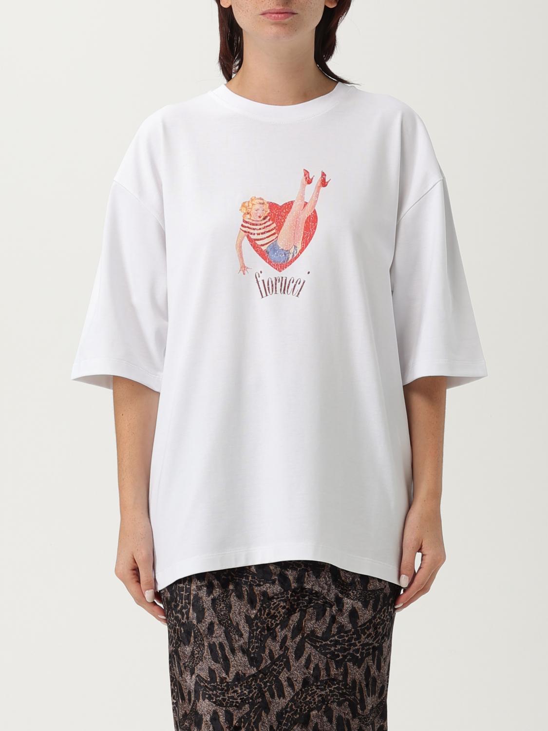 Fiorucci Heart-print Cotton T-shirt In White