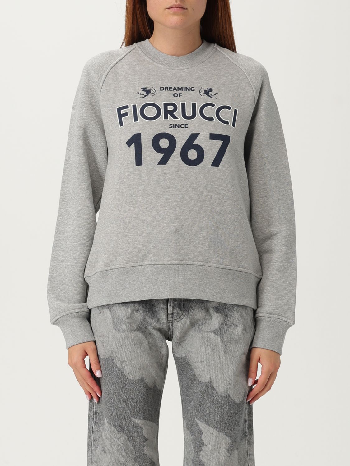 Fiorucci Sweatshirt  Woman Color Grey In Gray