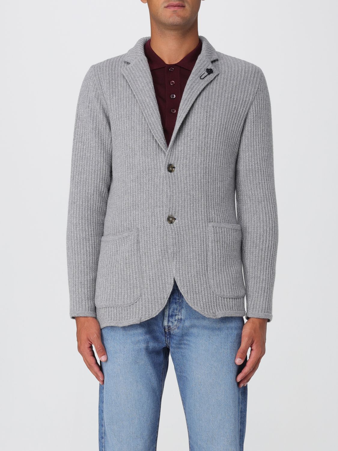 Lardini Blazer  Men Color Pearl In White