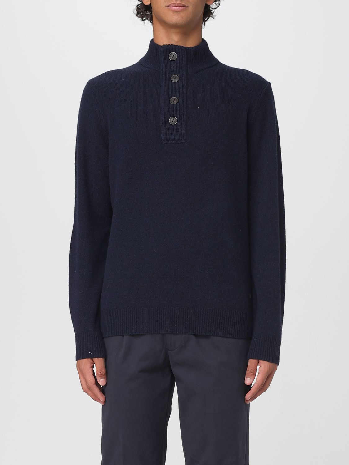 Barbour Sweater Men Color Blue In Blue