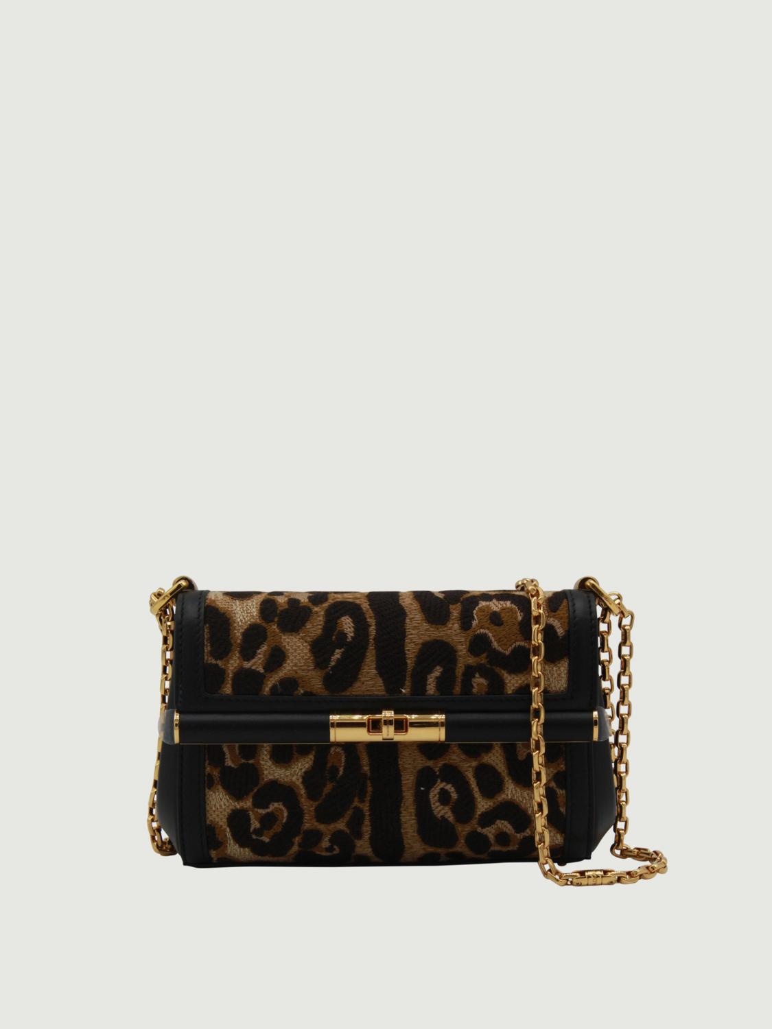 Dolce & Gabbana Marlene City Mini Bag With Thread Embroidery In Black