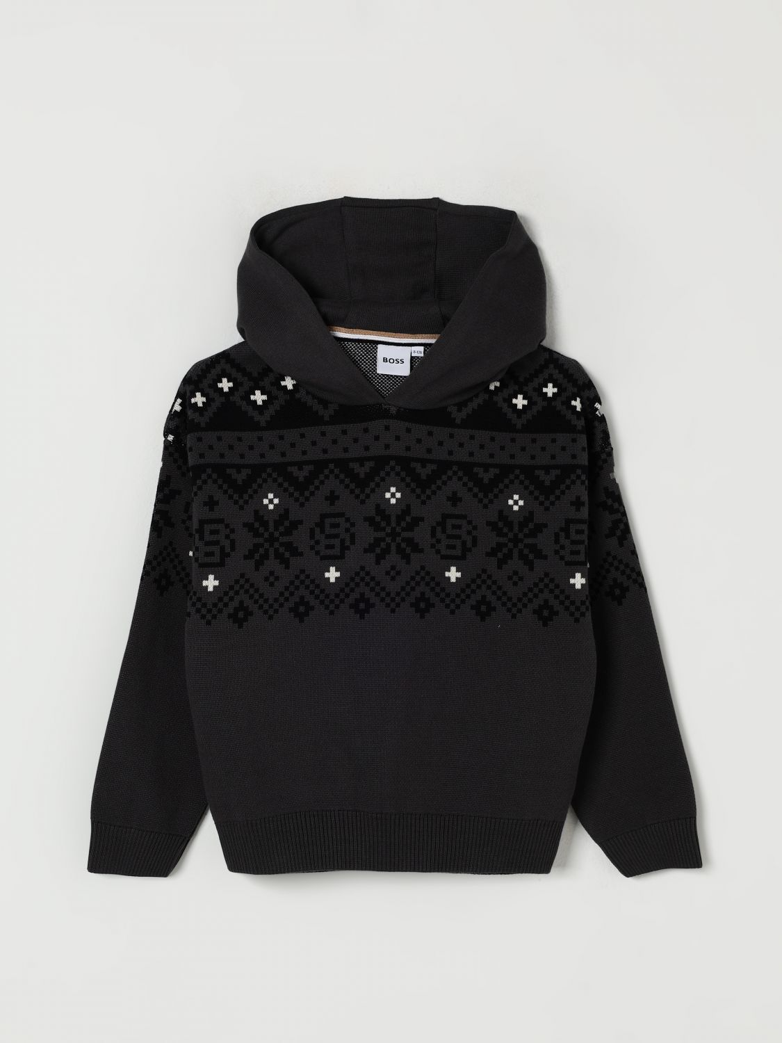BOSS Pullover Kinder Farbe Grau