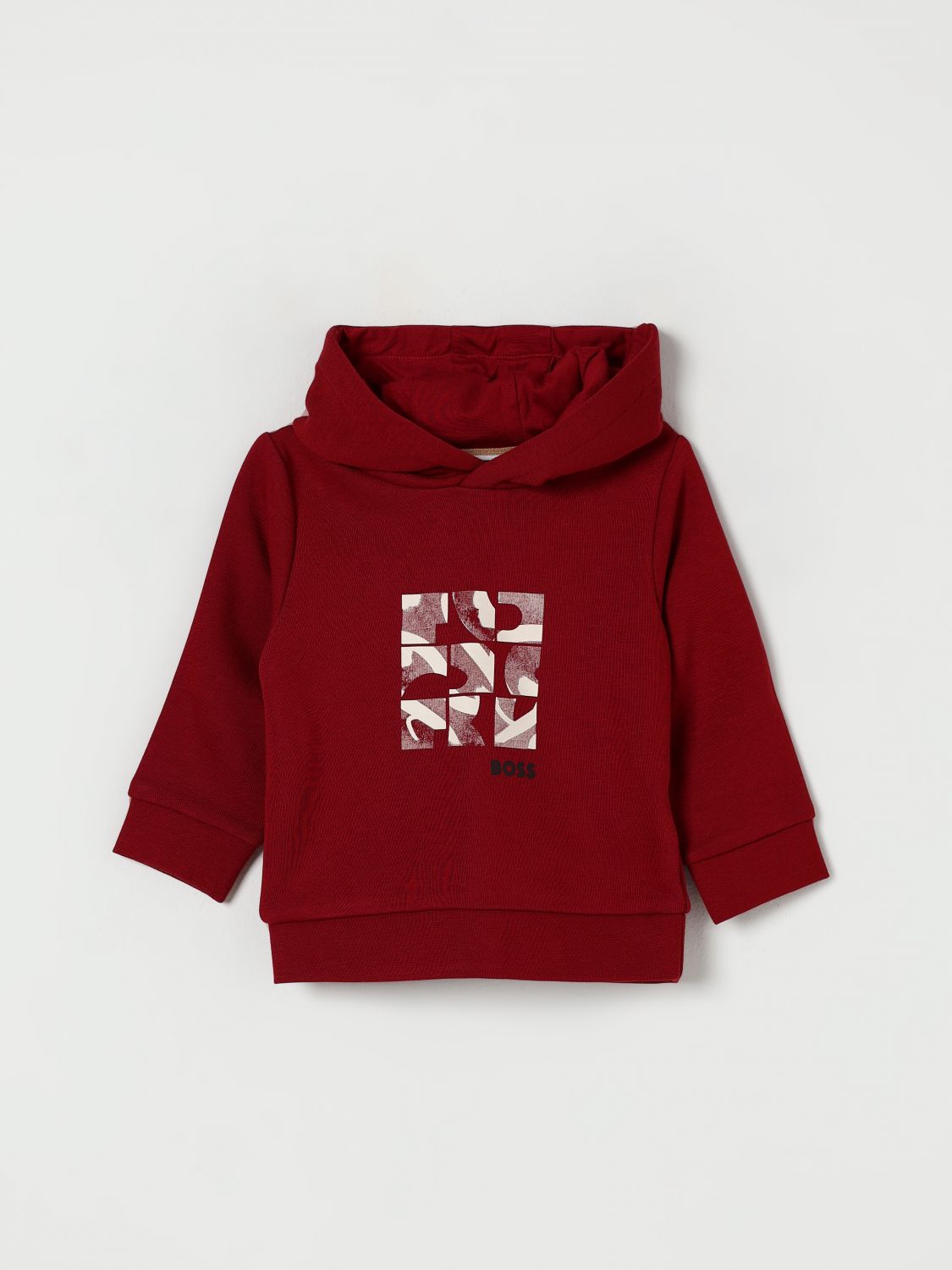 Hugo Boss Sweater Boss Kids Color Red In Burgundy