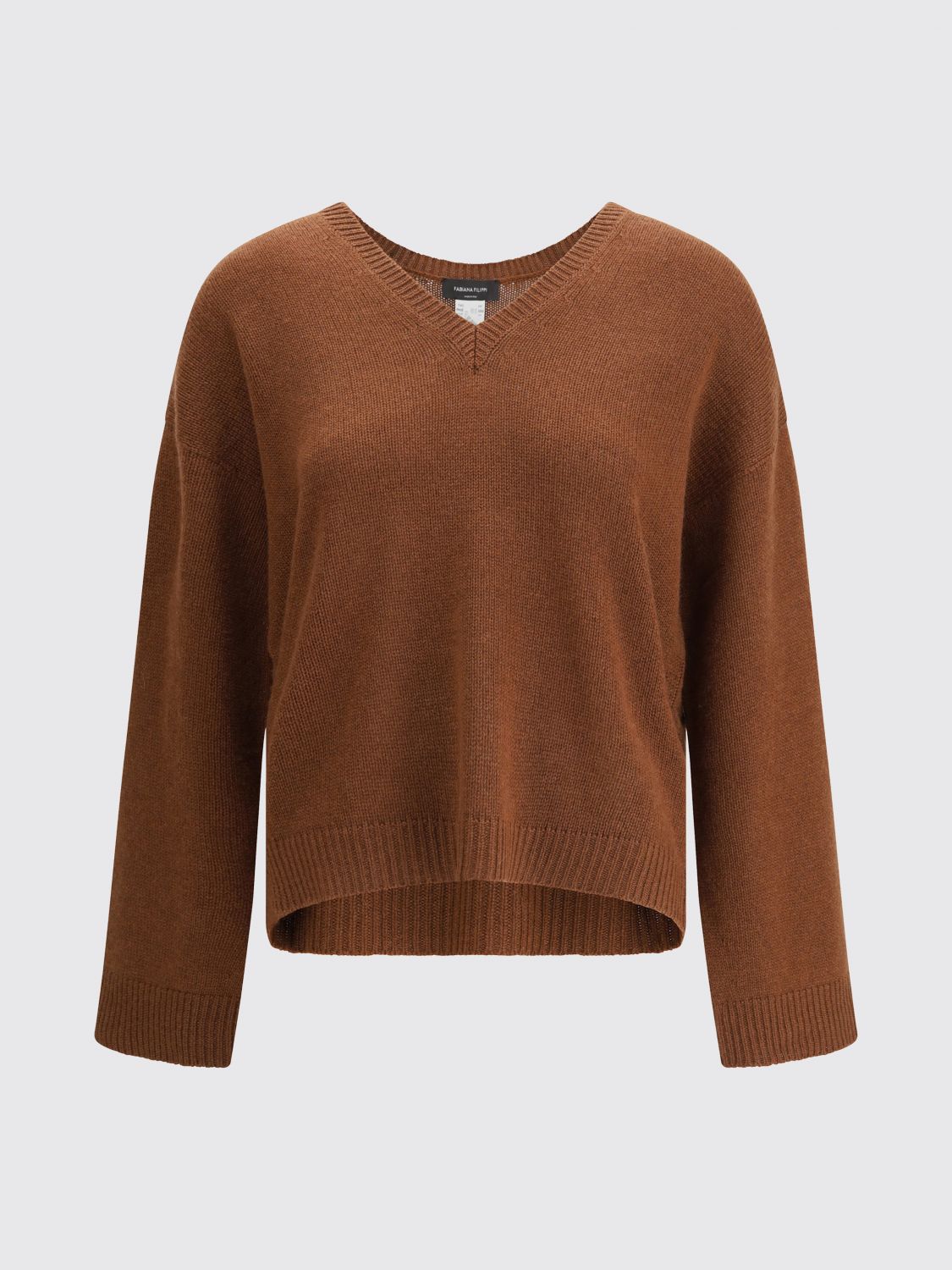 Fabiana Filippi Sweater Woman Color Red In Brown