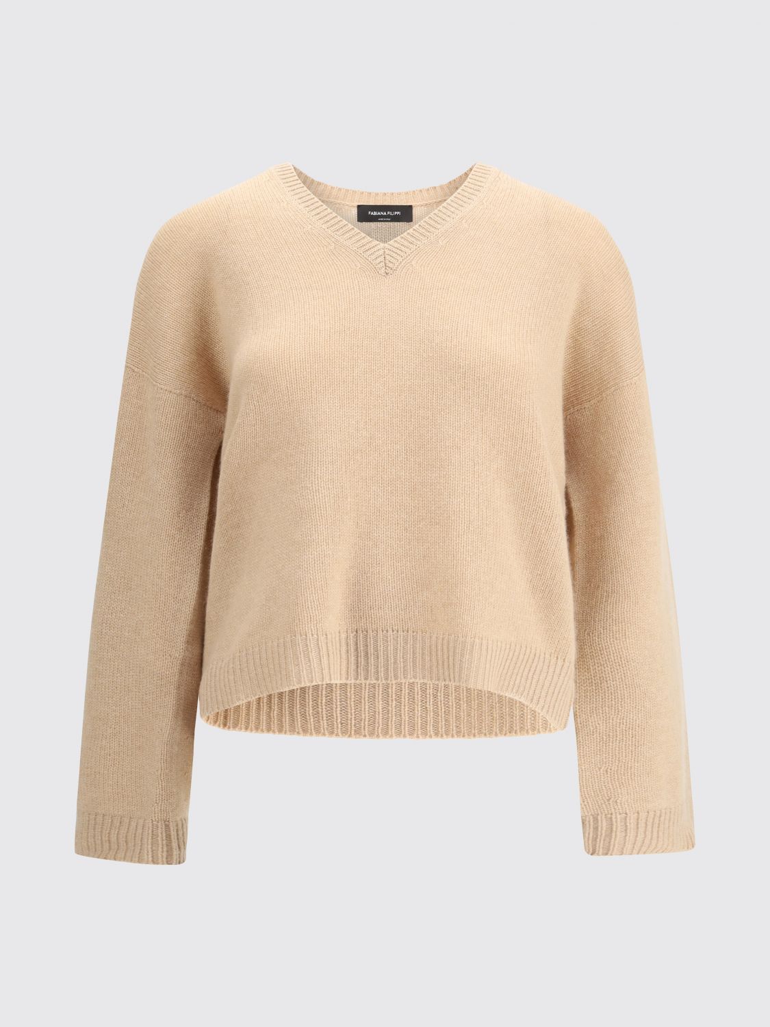 Fabiana Filippi Cashmere Sweater In Neutral