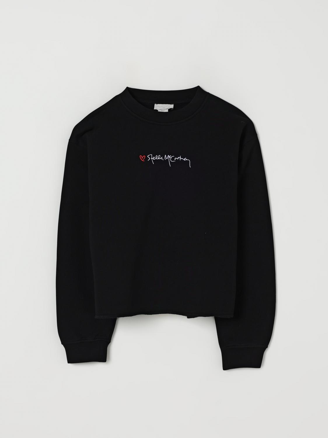 Stella Mccartney Embroidered Fleece Top In Black