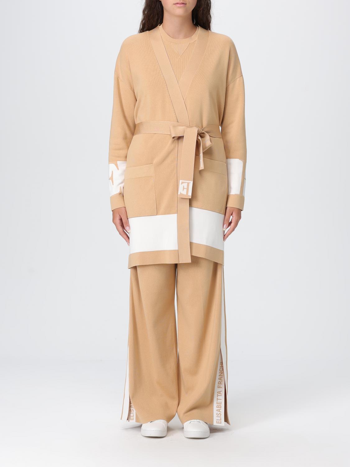 Elisabetta Franchi Cardigan  Woman Color Ivory In Nude