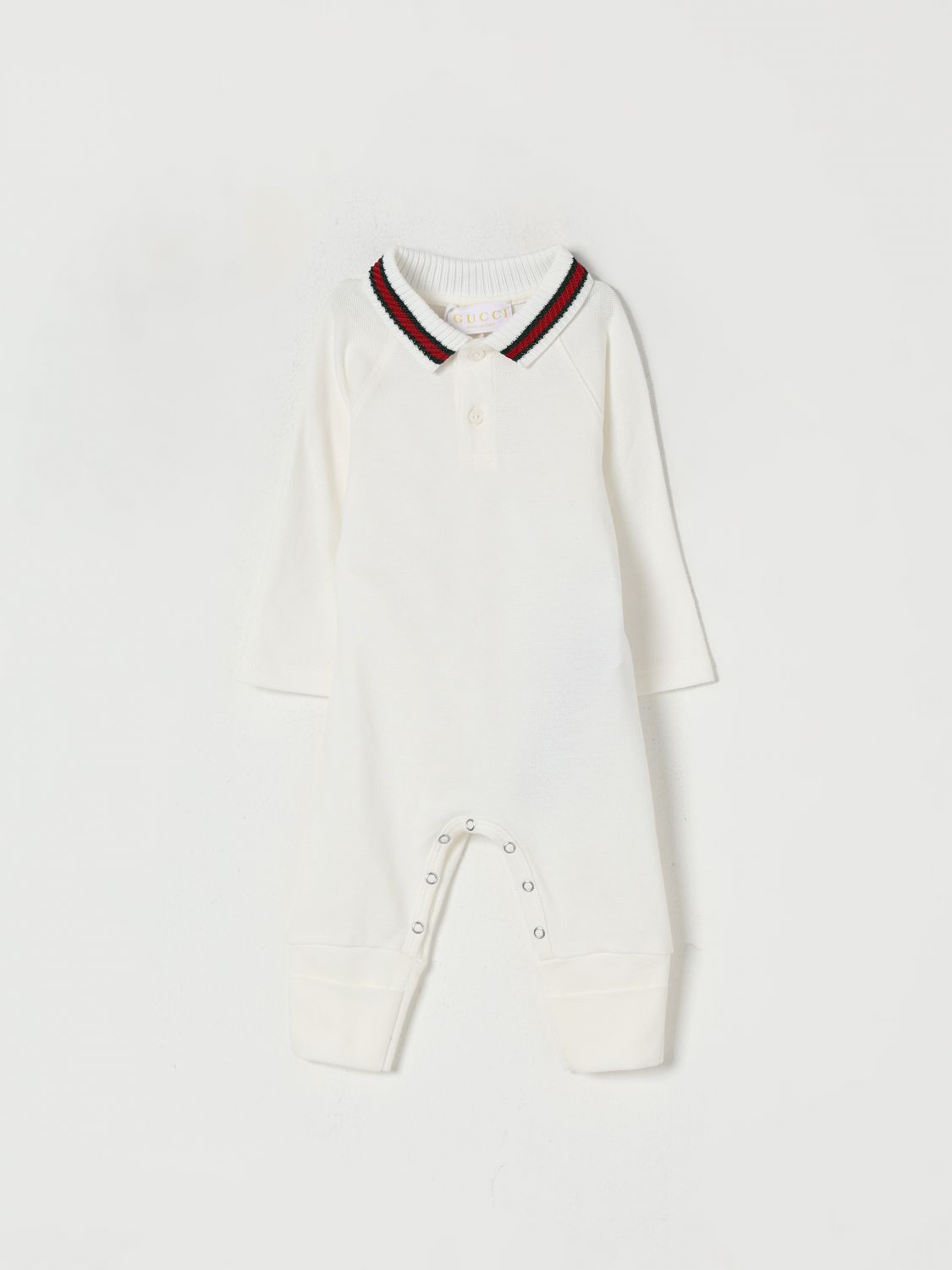 GUCCI Tuta in maglia di cotone Web
