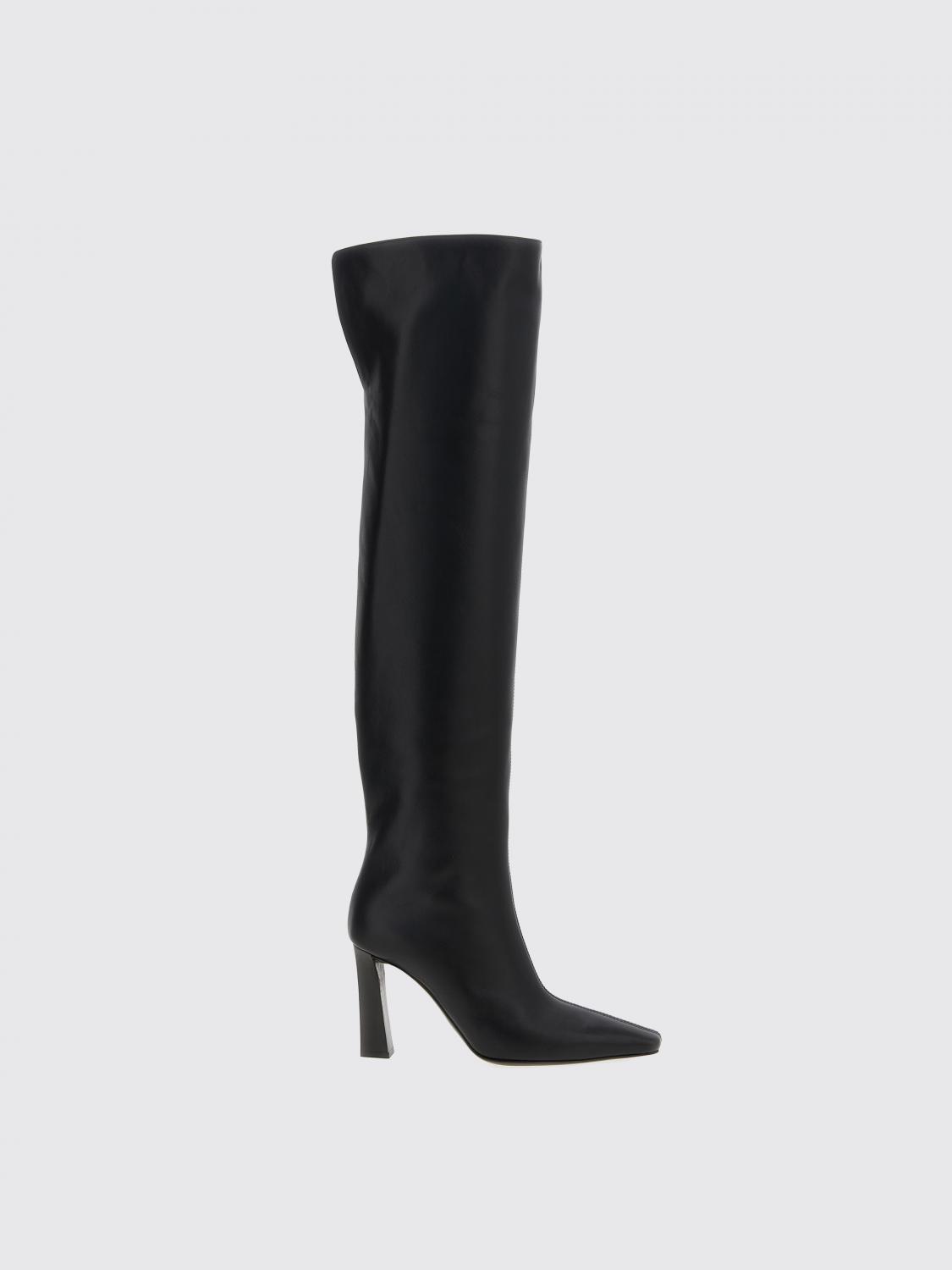Giuseppe Zanotti Extra High Leather Boots In Black