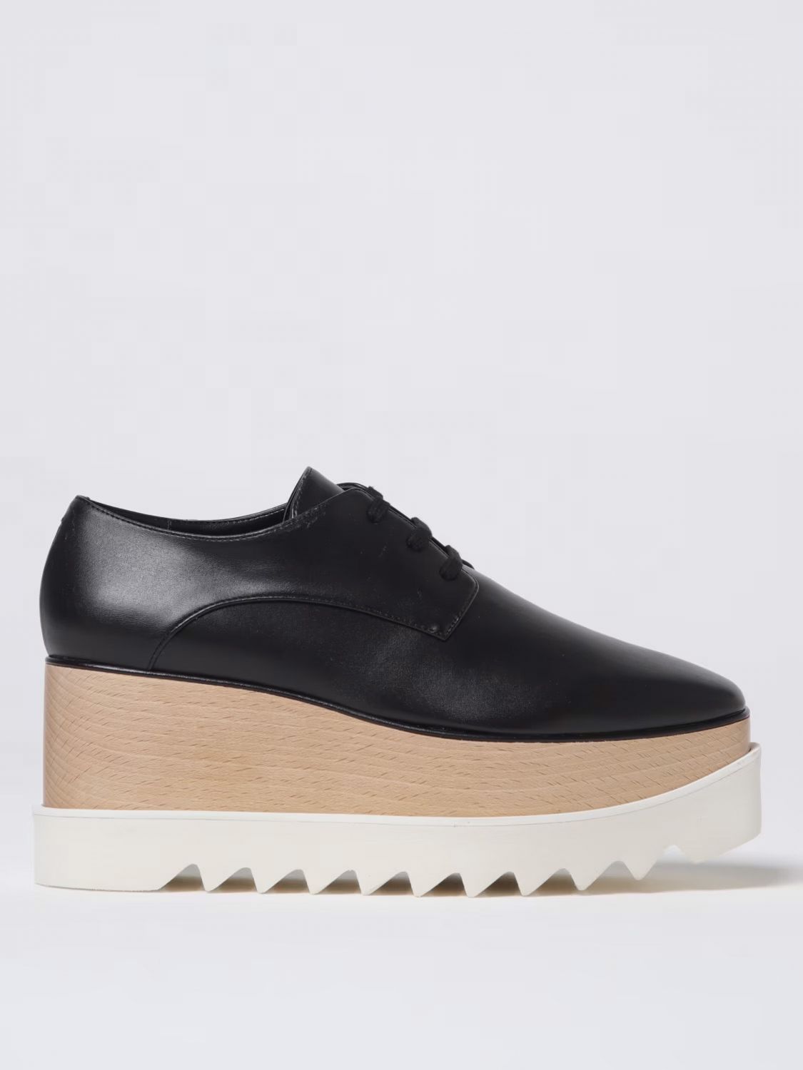 Stella Mccartney Elyse Platform Lace-up Shoes In Black