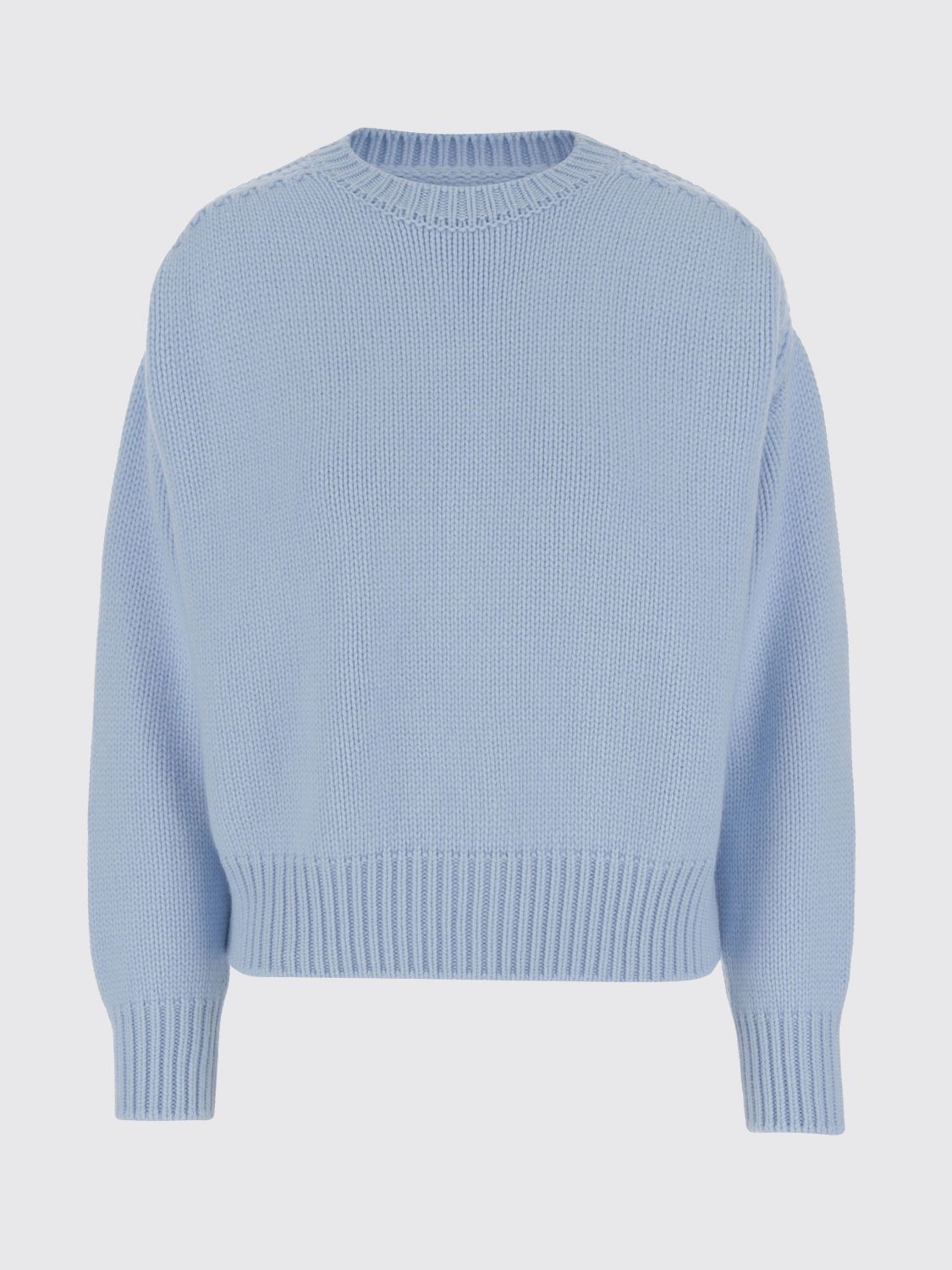 Sa Su Phi Women Light Blue Wool Jade Sweater, S Luxury Sweaters & Knitwear For Women Darveys In Blue
