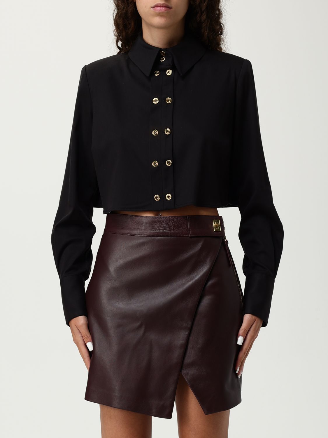 Elisabetta Franchi Top  Woman Color Black In Black