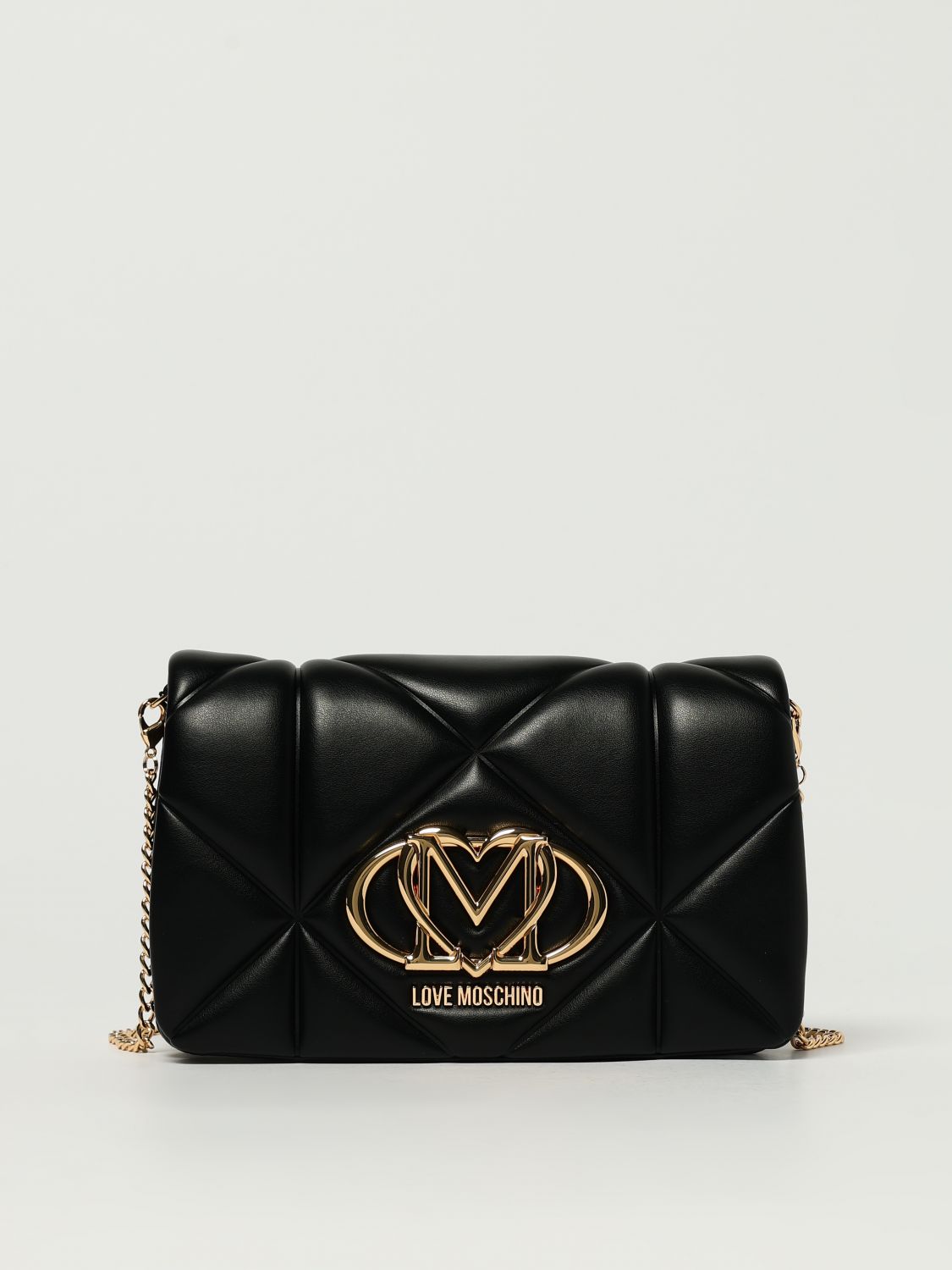 Love Moschino Quilted Smart Daily Bag Embossed In Black