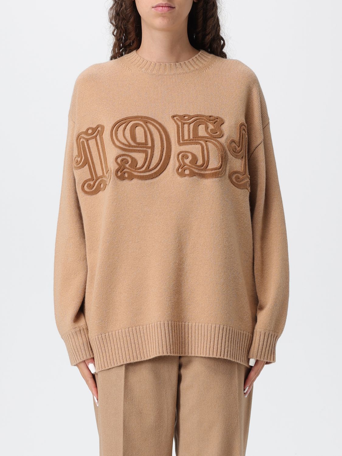 Max Mara Wool-and-cashmere-blend Sweater In Brown