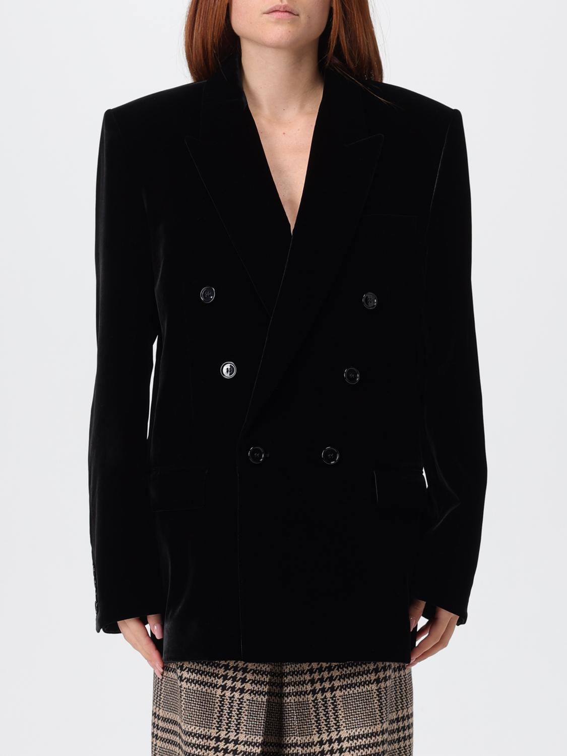 SAINT LAURENT Blazer doppiopetto in velluto