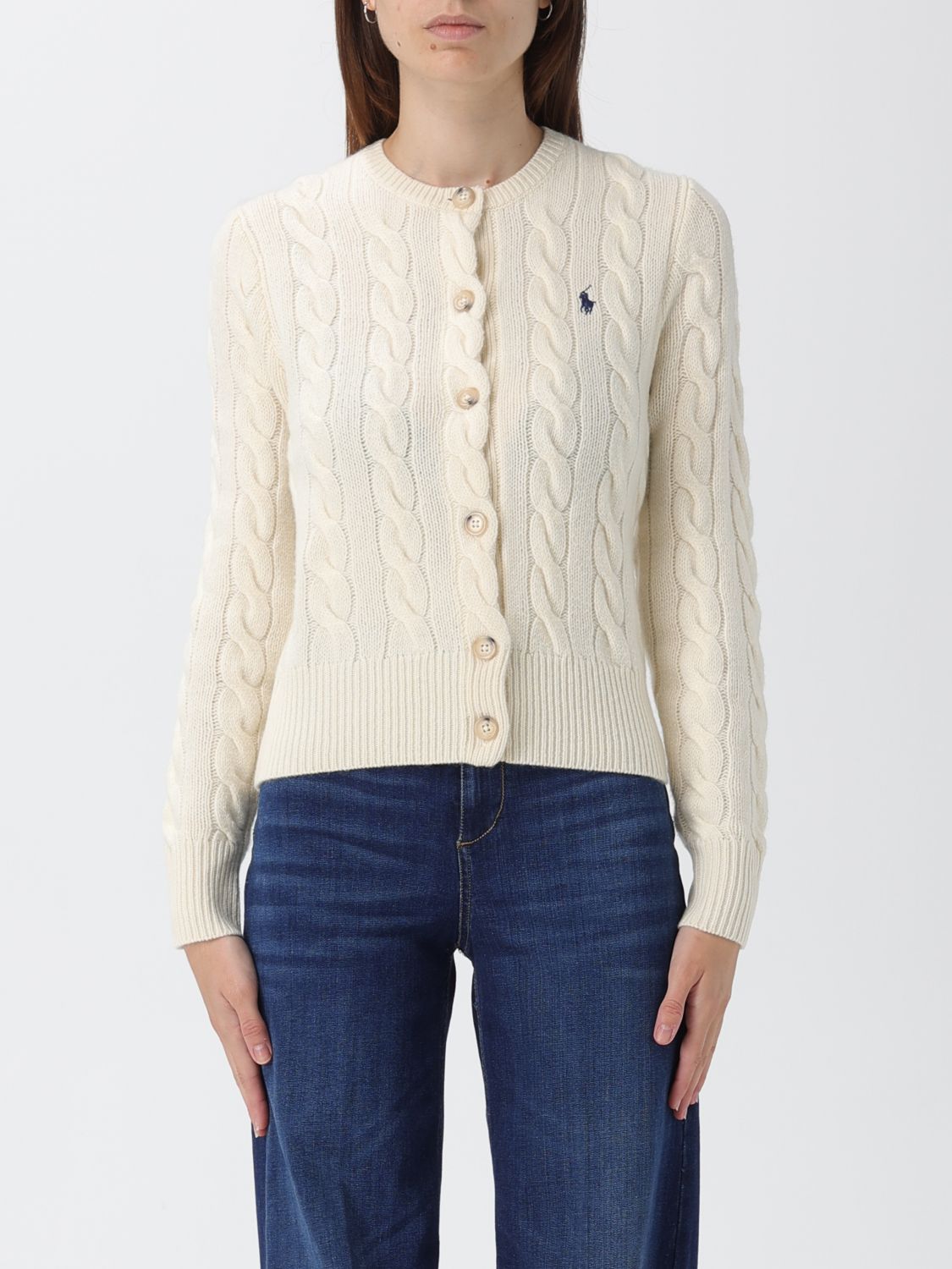 Polo Ralph Lauren Cardigan  Woman Color White In Neutral