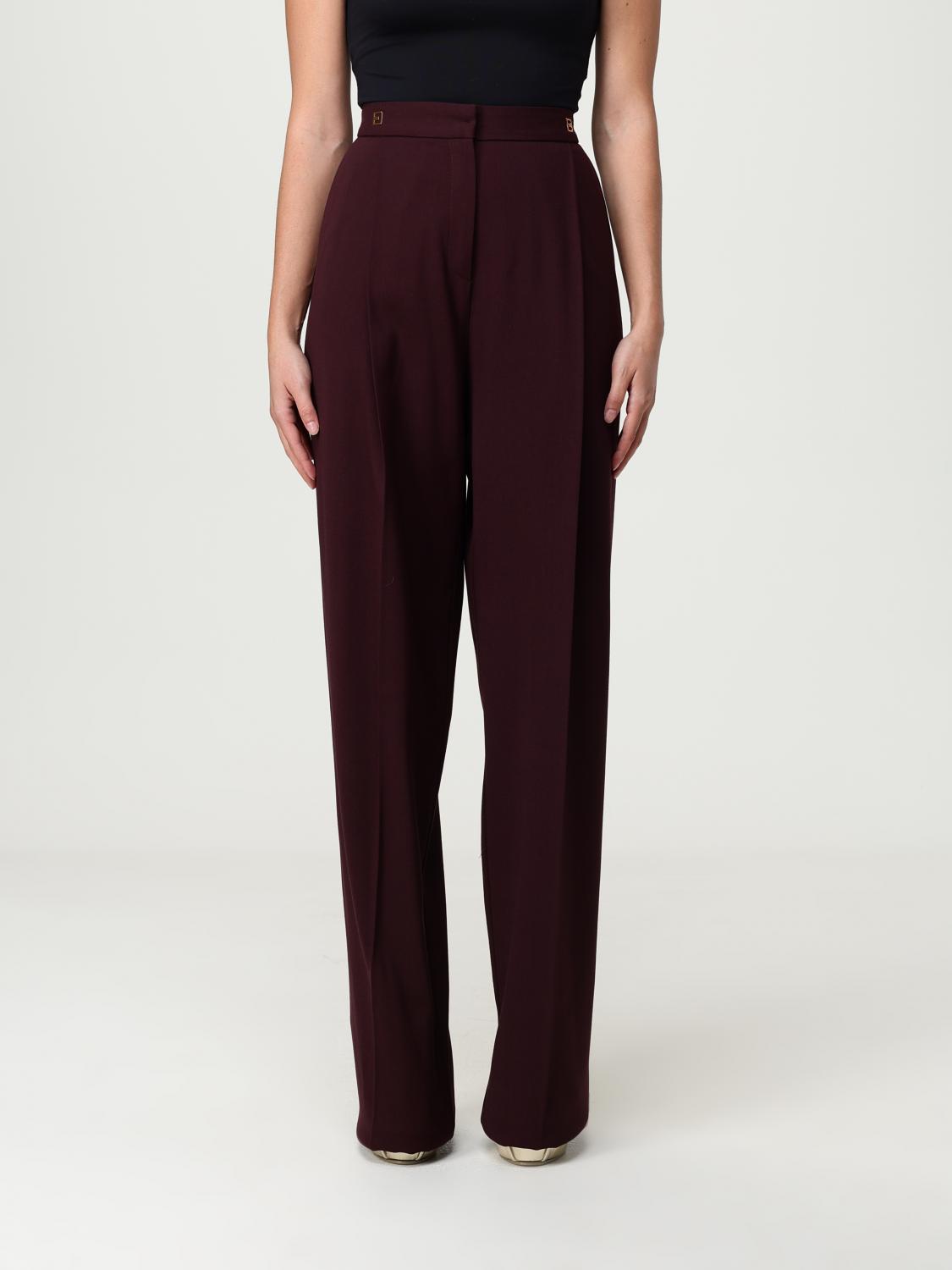 ELISABETTA FRANCHI Hose Damen Farbe Weinrot