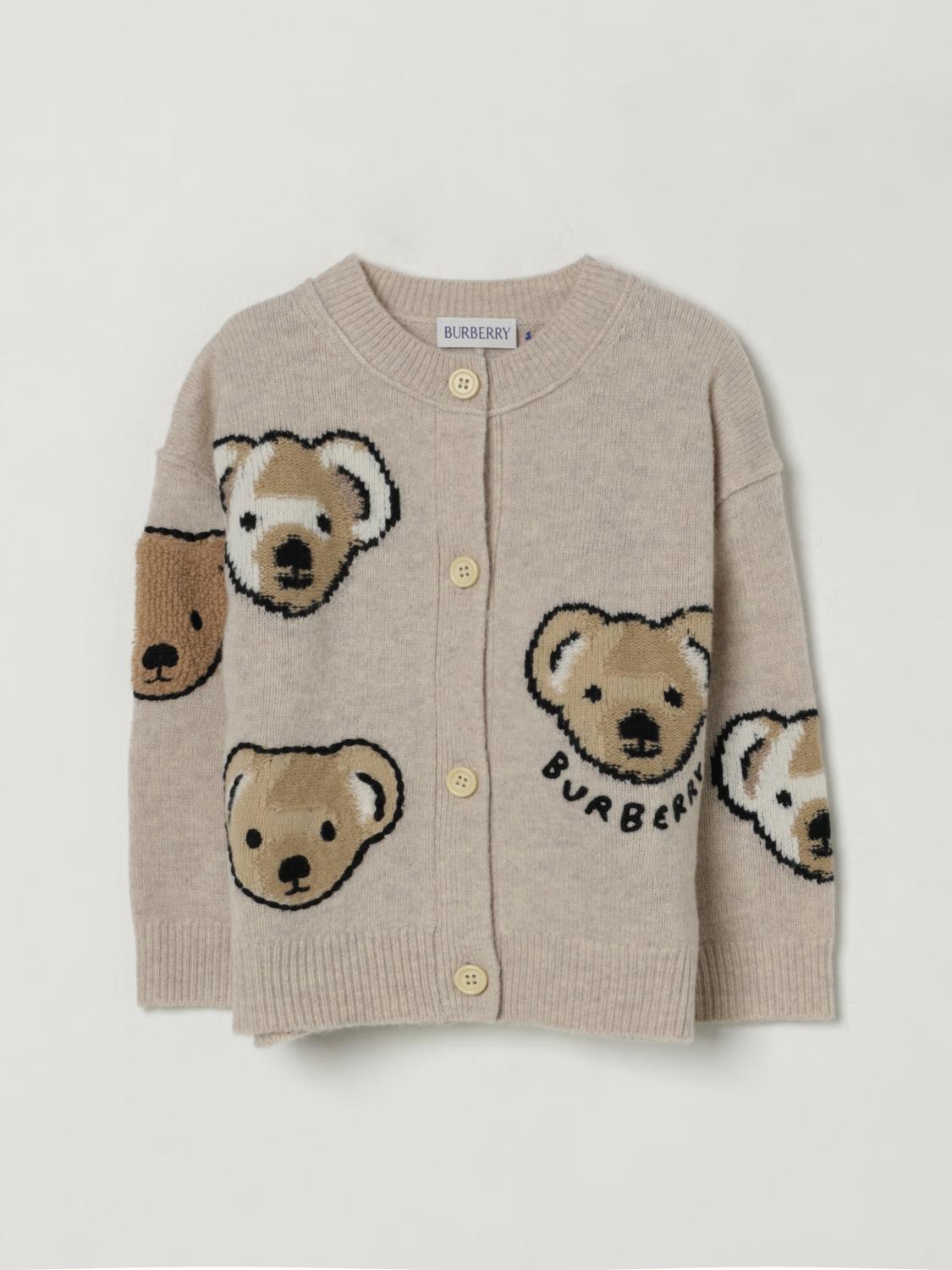 Burberry Sweater Kids Color Beige In Brown